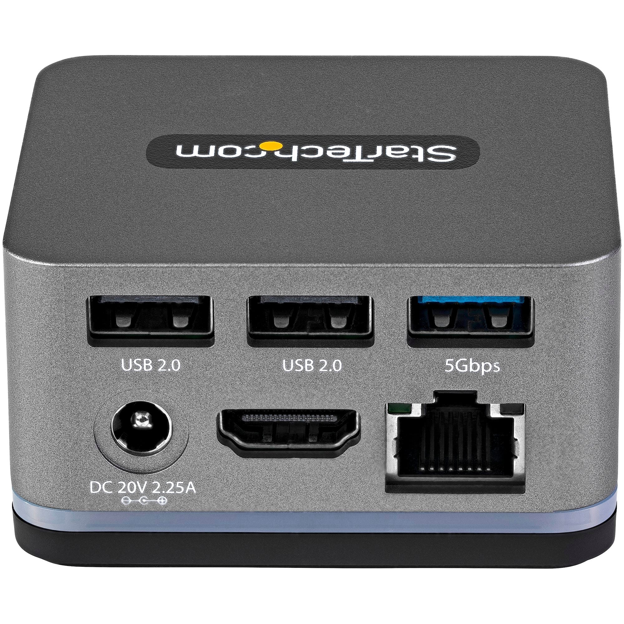 USB C Mini Dock for Chromebooks, iPad Pro, Android Tablets/Smartphones, USB-C Chromebook Docking Station w/ 4K 30Hz HDMI, 27W Power Delivery Charging, 3-Port USB Hub, Gigabit Ethernet - TAA