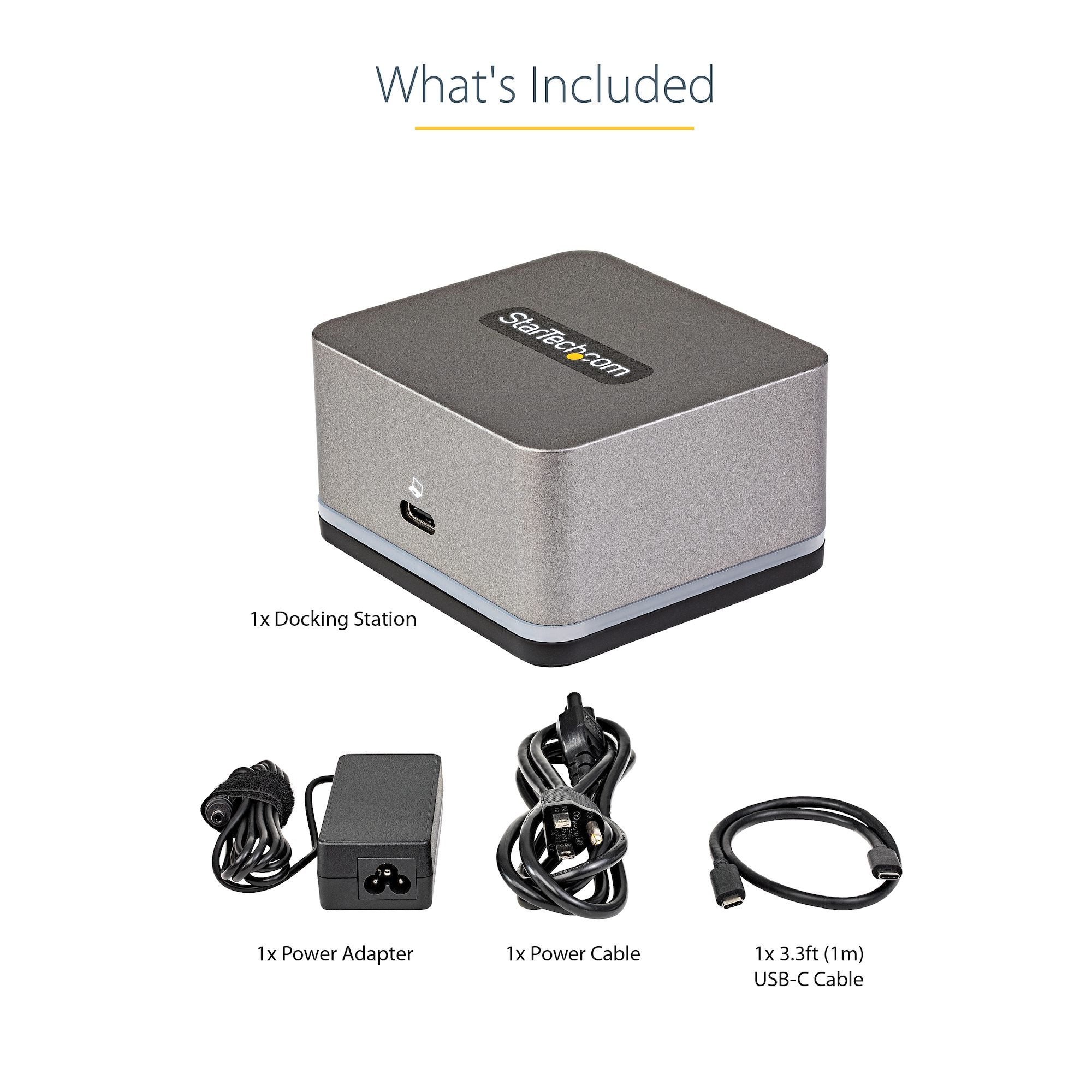 USB C Mini Dock for Chromebooks, iPad Pro, Android Tablets/Smartphones, USB-C Chromebook Docking Station w/ 4K 30Hz HDMI, 27W Power Delivery Charging, 3-Port USB Hub, Gigabit Ethernet - TAA