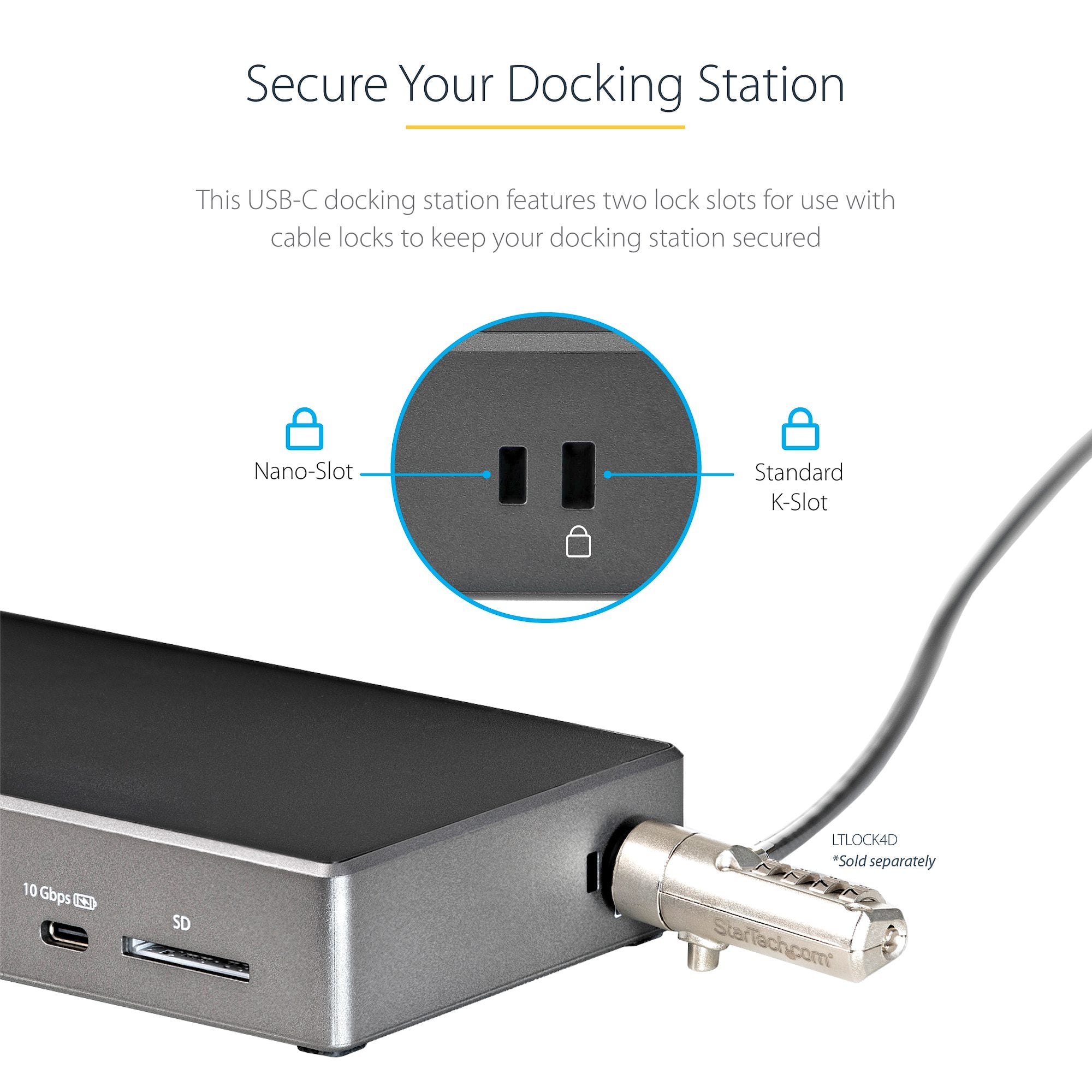 USB C Dock - Triple 4K Monitor USB Type-C Docking Station - 100W Power Delivery - DP 1.4 Alt Mode & DSC, 2x DisplayPort 1.4/HDMI 2.0 - 6xUSB (2x 10Gbps), SD - Windows/Chrome