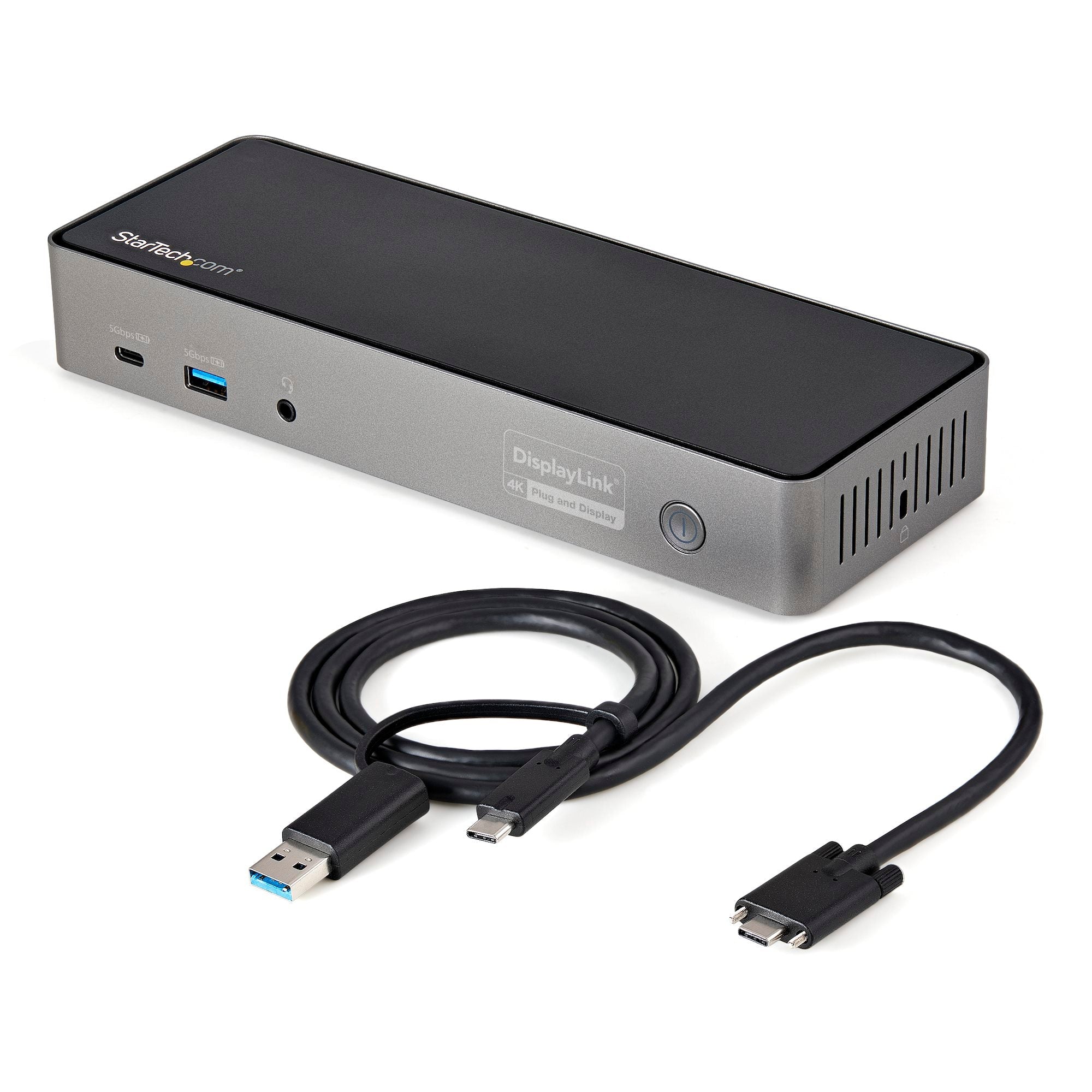 USB-C & USB-A Dock - Hybrid Universal Triple Monitor Laptop Docking Station w/ DisplayPort & HDMI 4K 60Hz - 85W Power Delivery, 6x USB Hub, GbE, Audio - USB 3.1 Gen 2 10Gbps - TAA