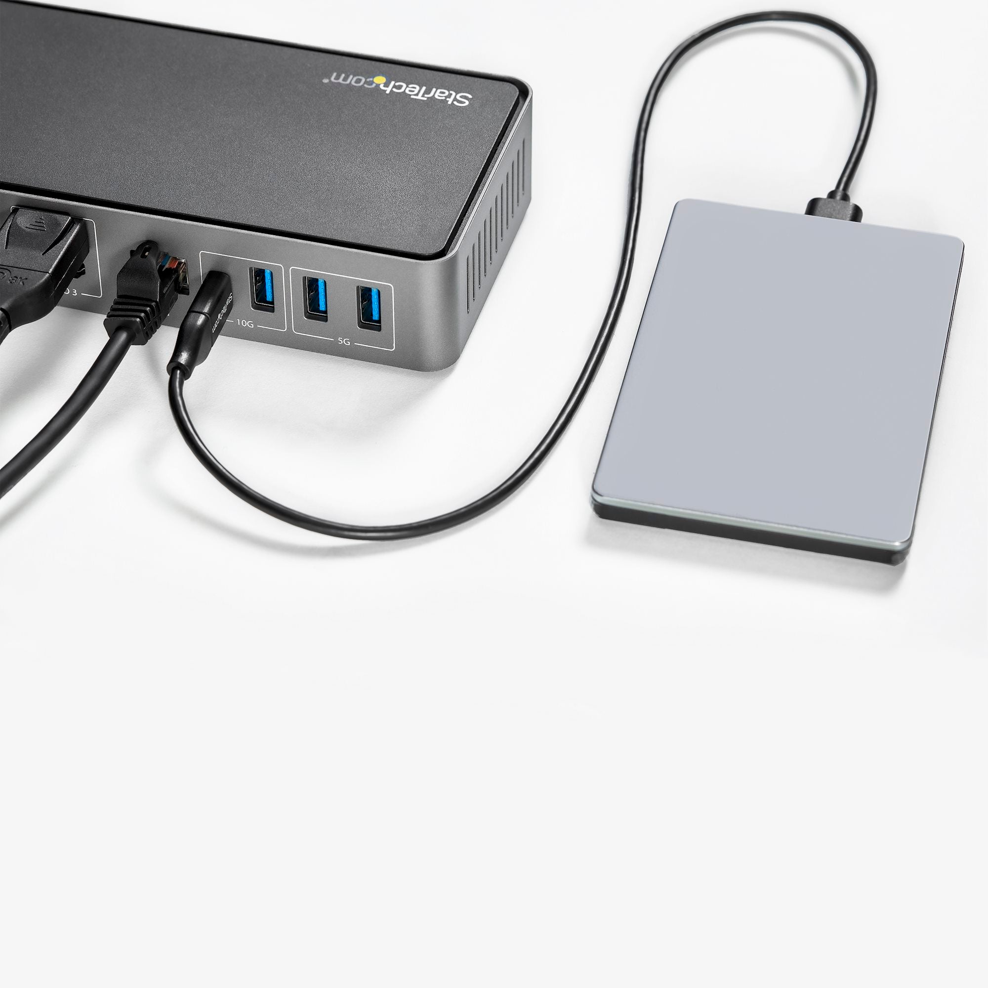 USB-C & USB-A Dock - Hybrid Universal Triple Monitor Laptop Docking Station w/ DisplayPort & HDMI 4K 60Hz - 85W Power Delivery, 6x USB Hub, GbE, Audio - USB 3.1 Gen 2 10Gbps - TAA