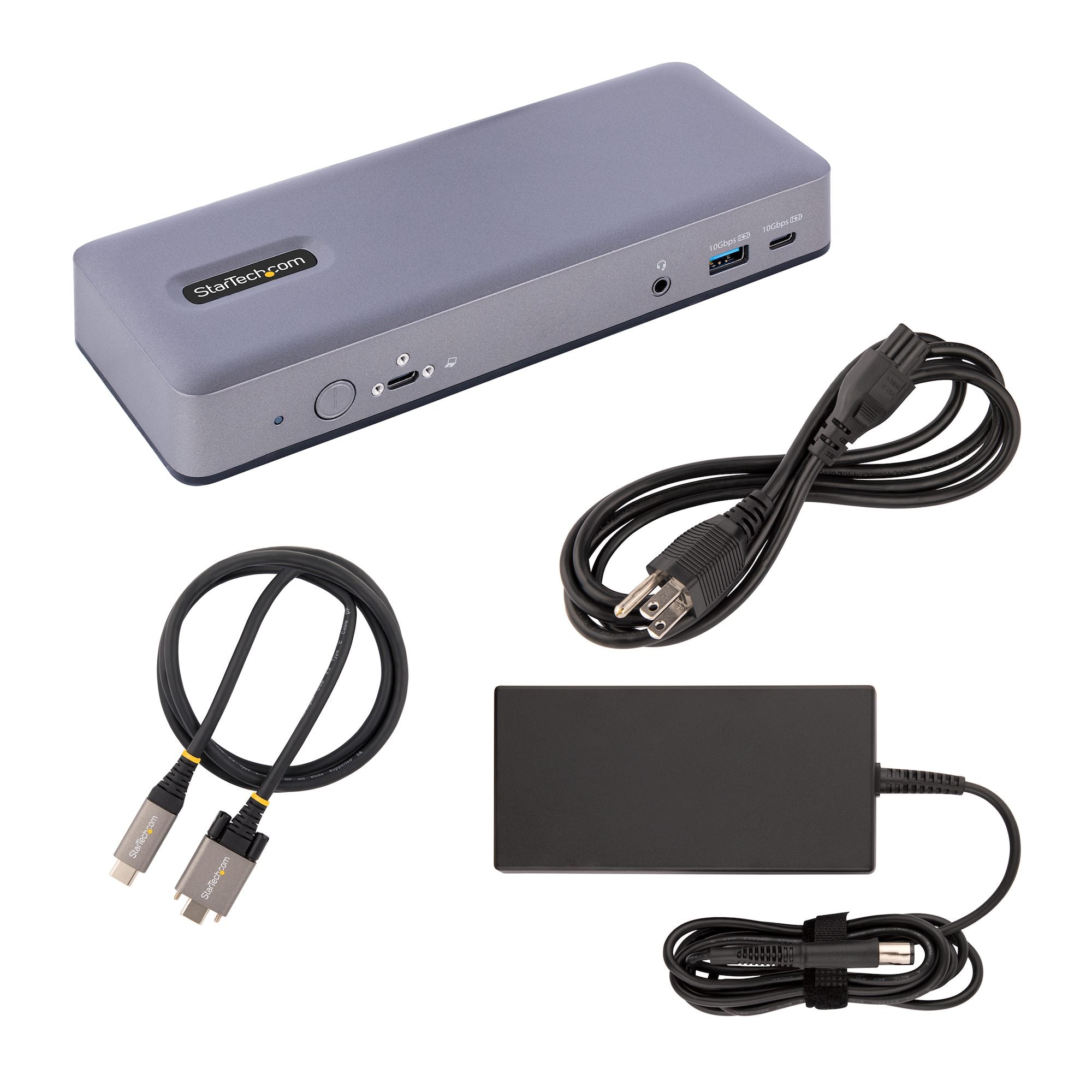 USB-C Docking Station, Multi Monitor HDMI/DP/USB-C Video Output, USB-C Dock, Triple Monitor 4K30/Dual 4K60, 7-Port USB Hub, 60W Power Delivery, GbE, 3.5mm Audio, Works With Chromebook certified - TAA