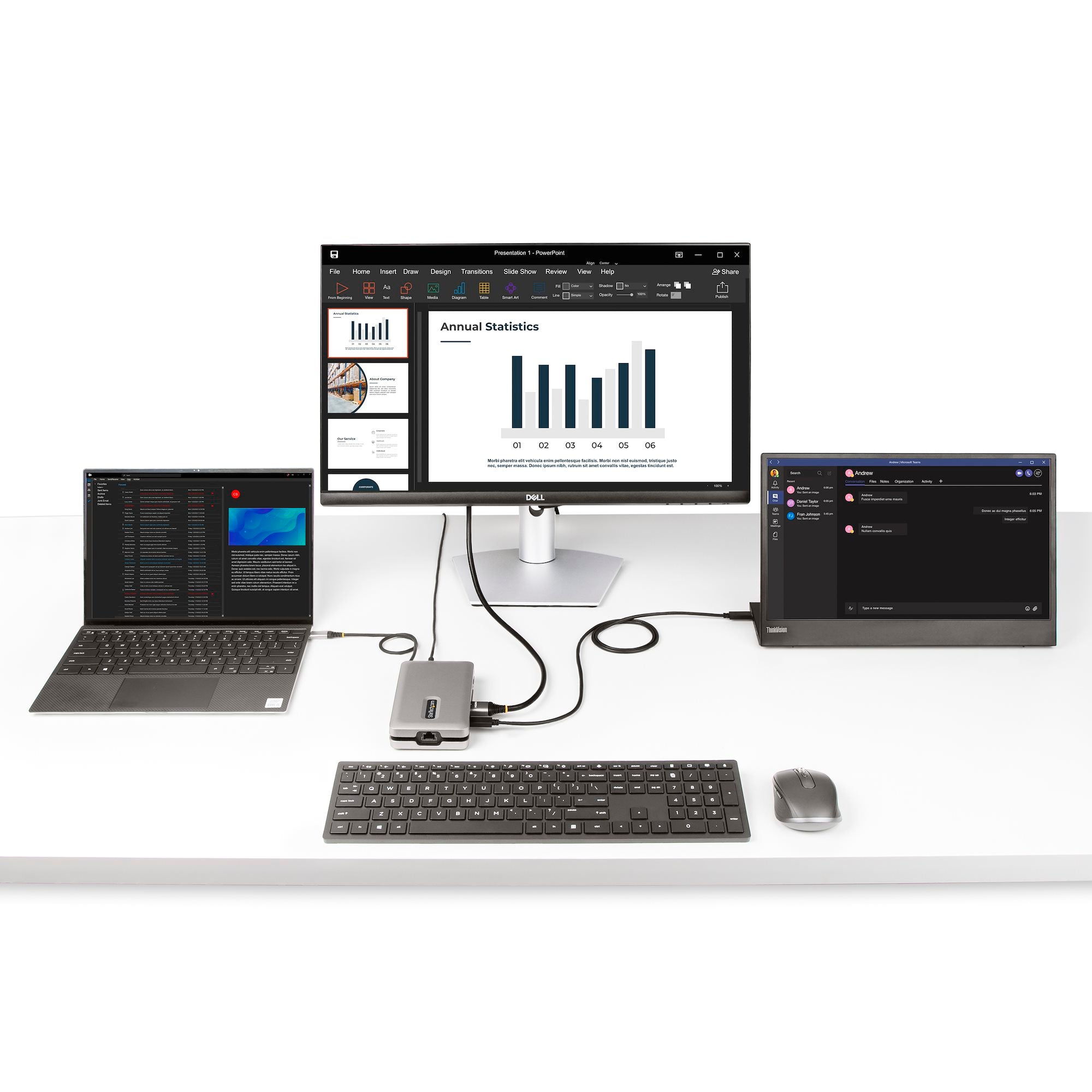 USB 3.0 Docking Station Dual Monitor with HDMI & 4K DisplayPort - USB 3.0 to 4x USB-A, Ethernet, HDMI and DP - USB Type A Universal Laptop Docking Station for Mac & Windows - TAA