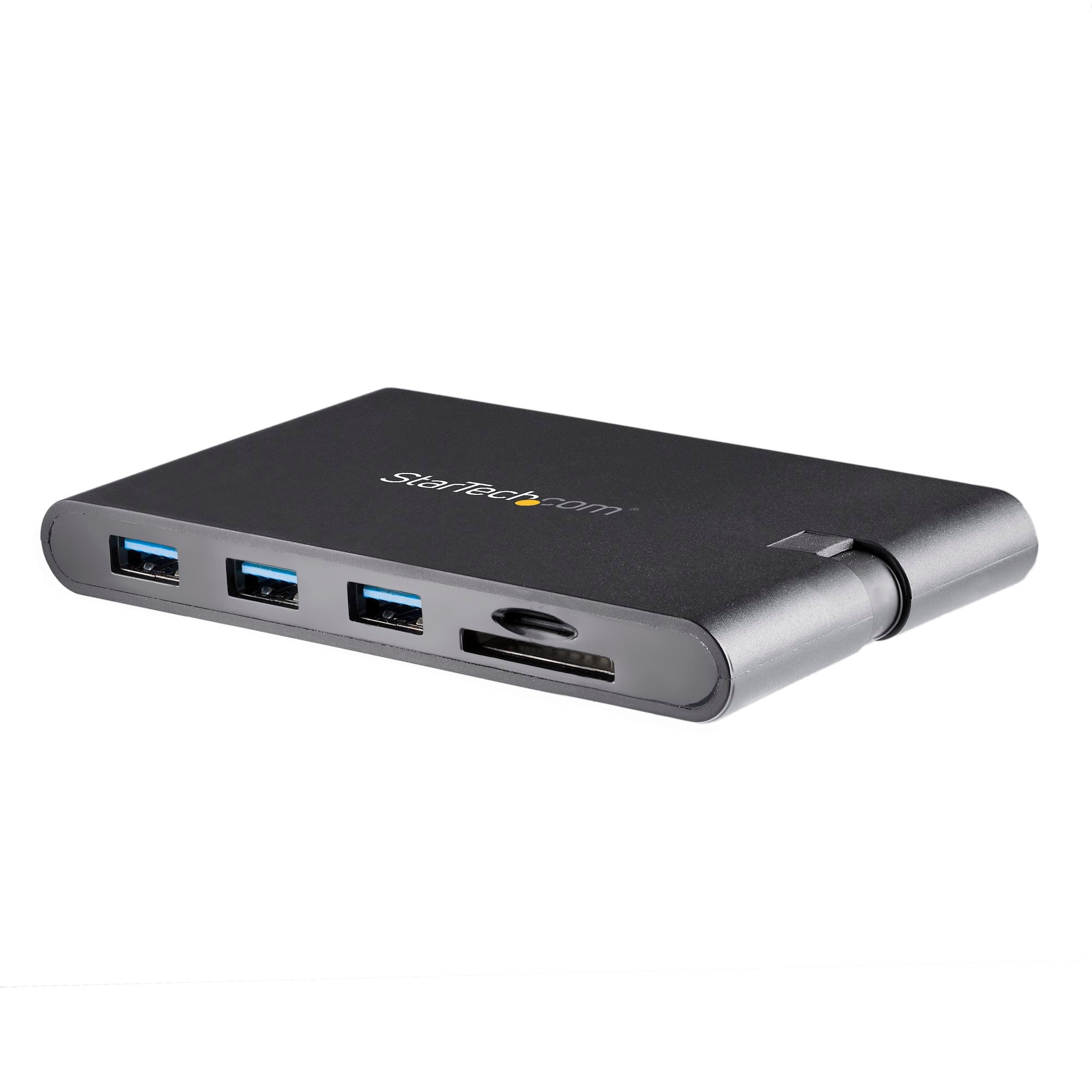 USB C Multiport Adapter - USB Type-C Mini Dock with HDMI 4K or VGA 1080p Video - 100W Power Delivery Passthrough, 3-port USB 3.0 Hub, GbE, SD & MicroSD - Laptop Travel Dock