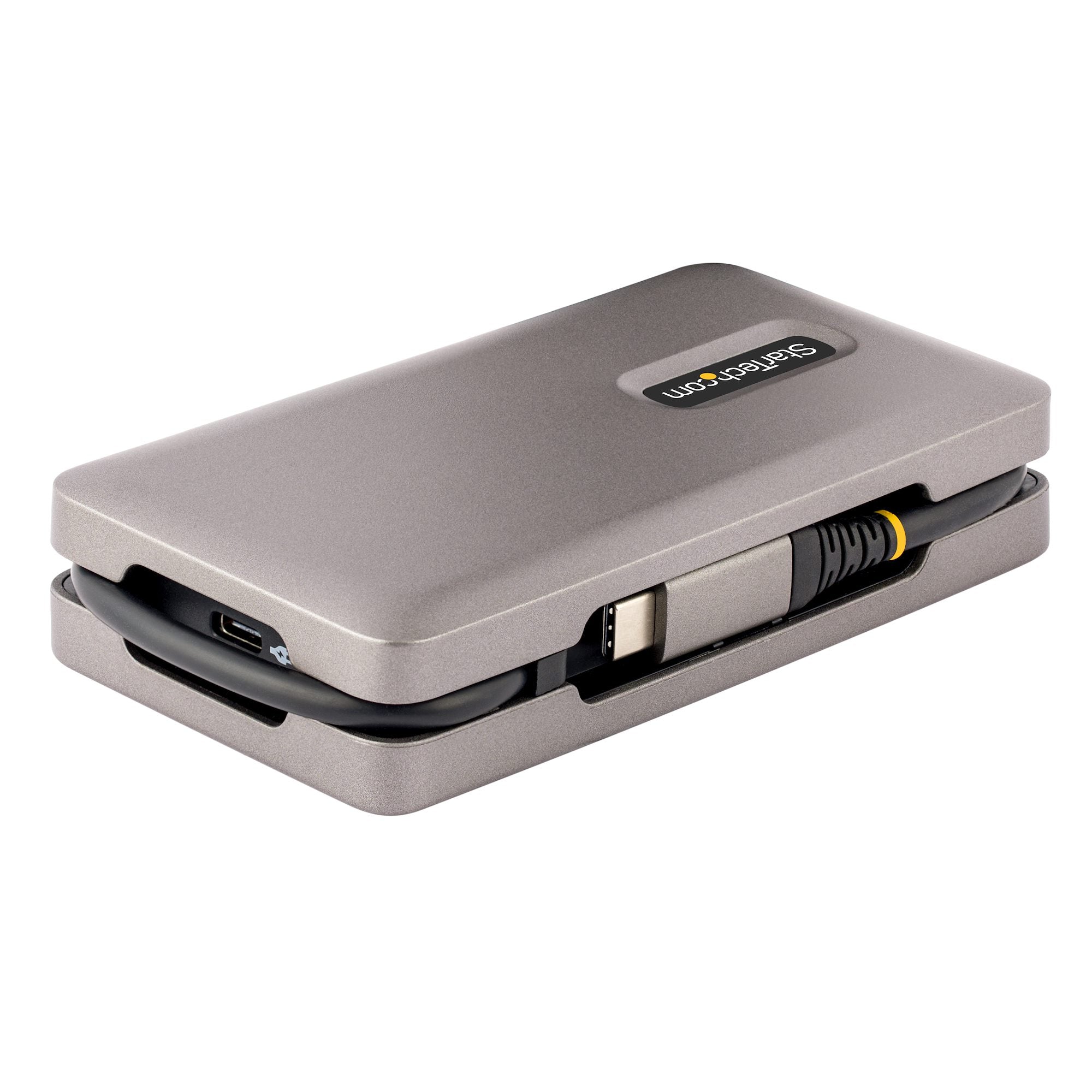 USB-C Multiport Adapter, 4K 60Hz HDMI 2.0b, HDR, USB 3.2 Gen 2 10Gbps Hub (2xUSB-C, 1xUSB-A), 100W PD Pass-Through, Mini Travel Dock, 12"/30cm Cable, Laptop Docking Station