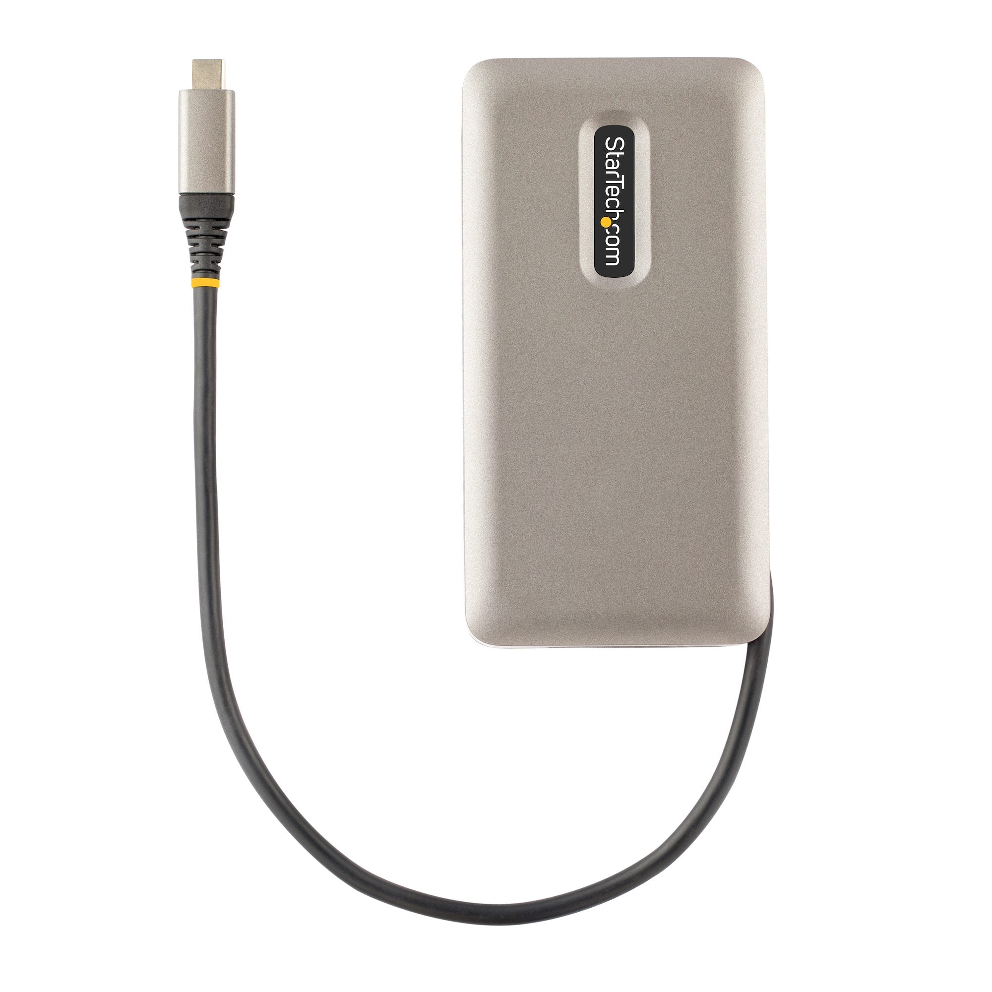 USB-C Multiport Adapter, 4K 60Hz HDMI 2.0b, HDR, USB 3.2 Gen 2 10Gbps Hub (2xUSB-C, 1xUSB-A), 100W PD Pass-Through, Mini Travel Dock, 12"/30cm Cable, Laptop Docking Station