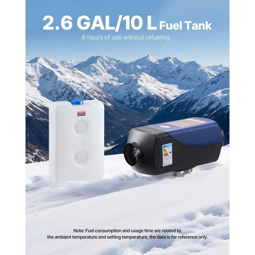 8KW Diesel Air Heater, 12V/24V Portable Parking Heater with Remote Control and LCD Screen
