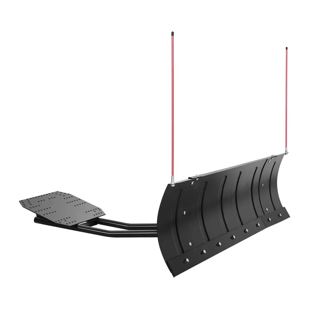 Adjustable Snow Plow Blade, 43–60 Inch Width, Universal ATV and UTV Mount