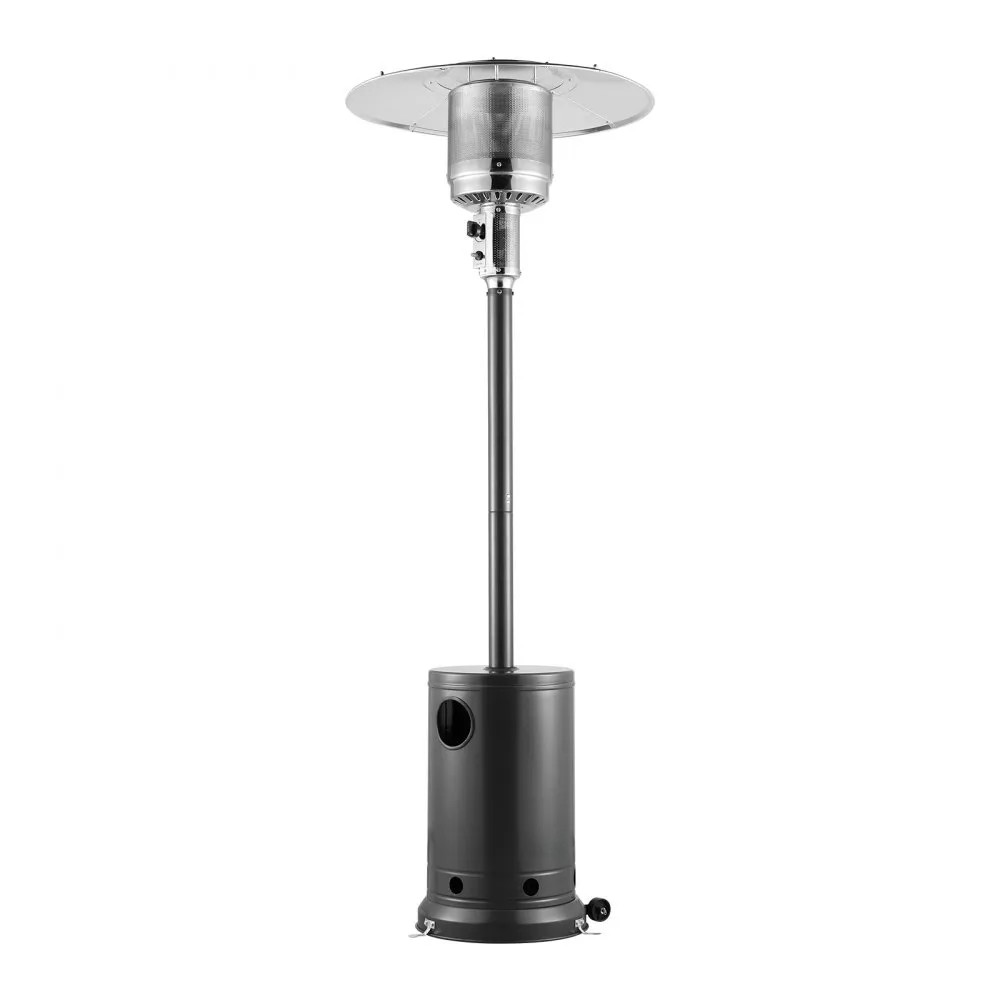 50,000 BTU Propane Patio Heater, Tall Hammered Finish with Wheels
