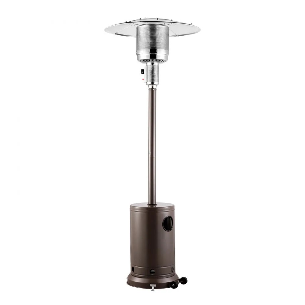 50,000 BTU Outdoor Propane Heater with Hammered Bronze Finish and Round Table