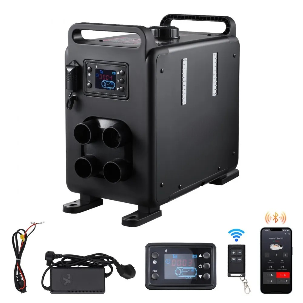 8KW Diesel Air Heater, 12V/24V All-in-One Heater with Bluetooth App and Remote