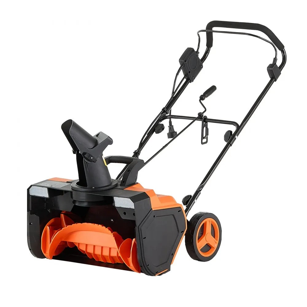23-Inch Electric Snow Blower with 15A Motor, Dual LED Headlights and Rotating Chute