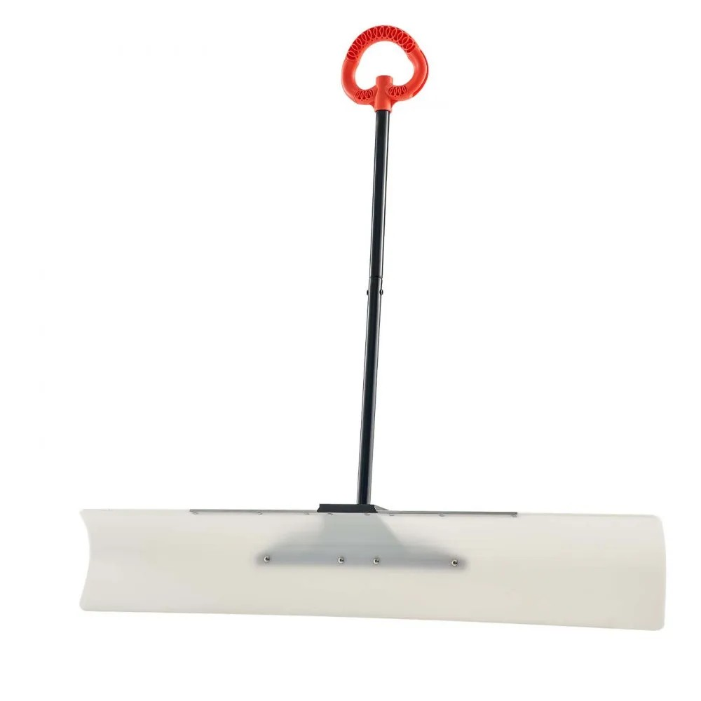 48-Inch Plastic Snow Pusher with Ergonomic Handle for Winter Snow Clearing