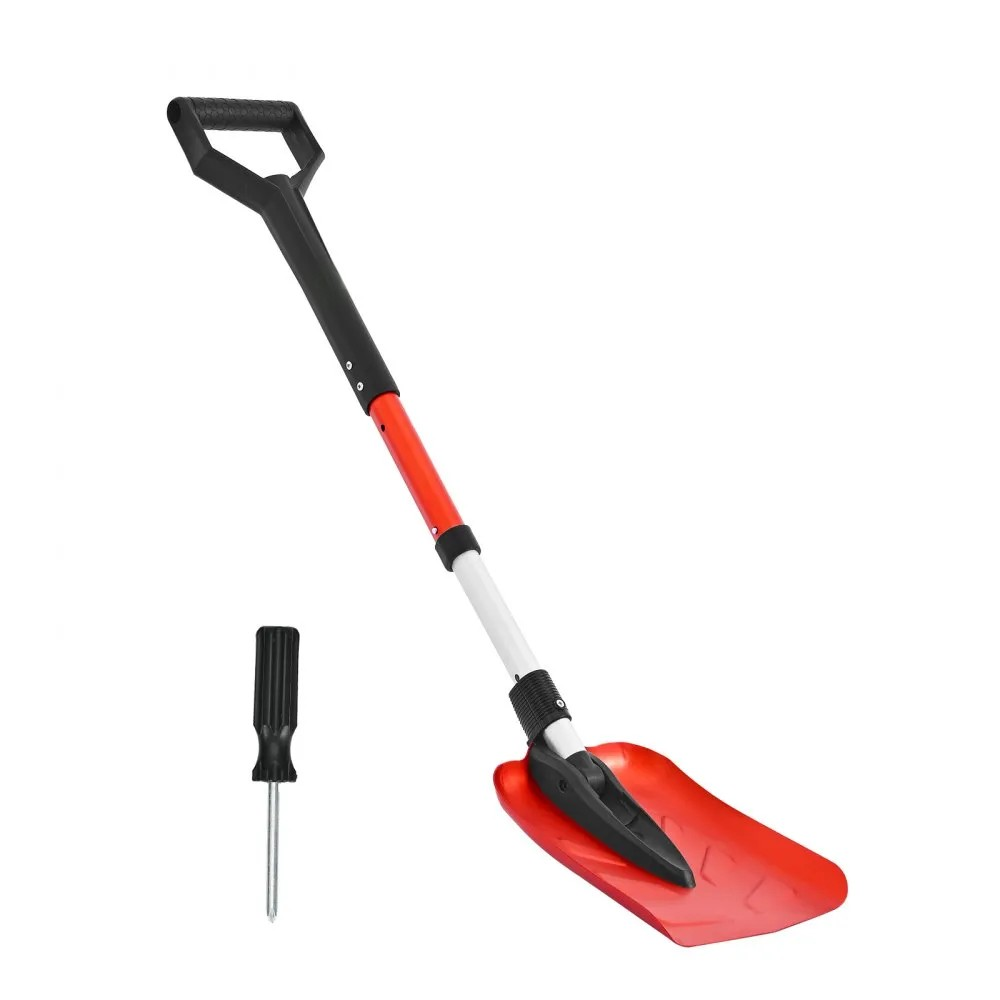 9-Inch Lightweight Snow Shovel with Aluminum Alloy Blade and 36–40" Handle