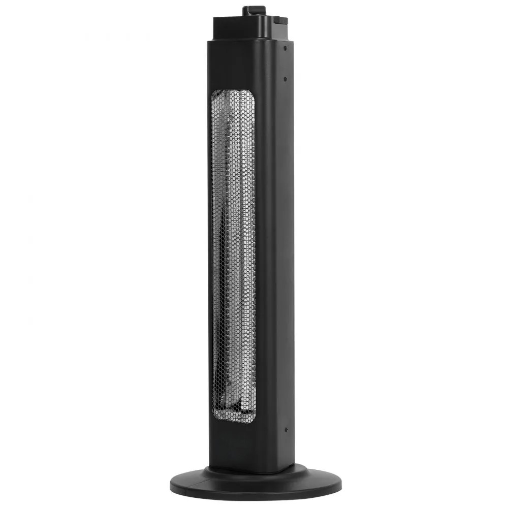 1500W Oscillating Infrared Space Heater, 2 Speeds, Timer, 31.5-Inch Black