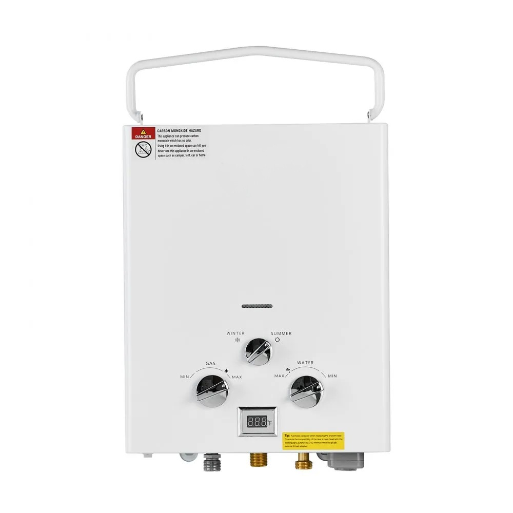 Tankless Propane Water Heater, 5L Portable Design with Regulator