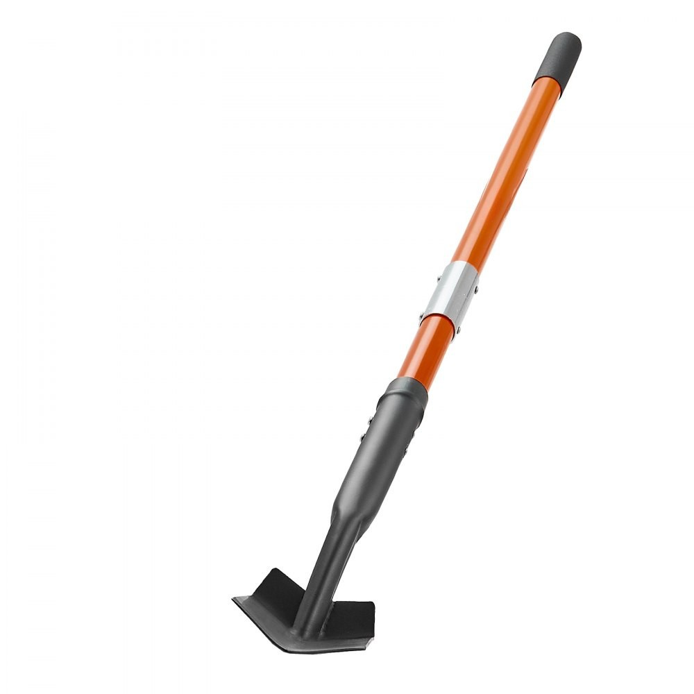 56-Inch Trenching Shovel with 4-Inch Blade, Fiberglass Handle and Non-Slip Grip