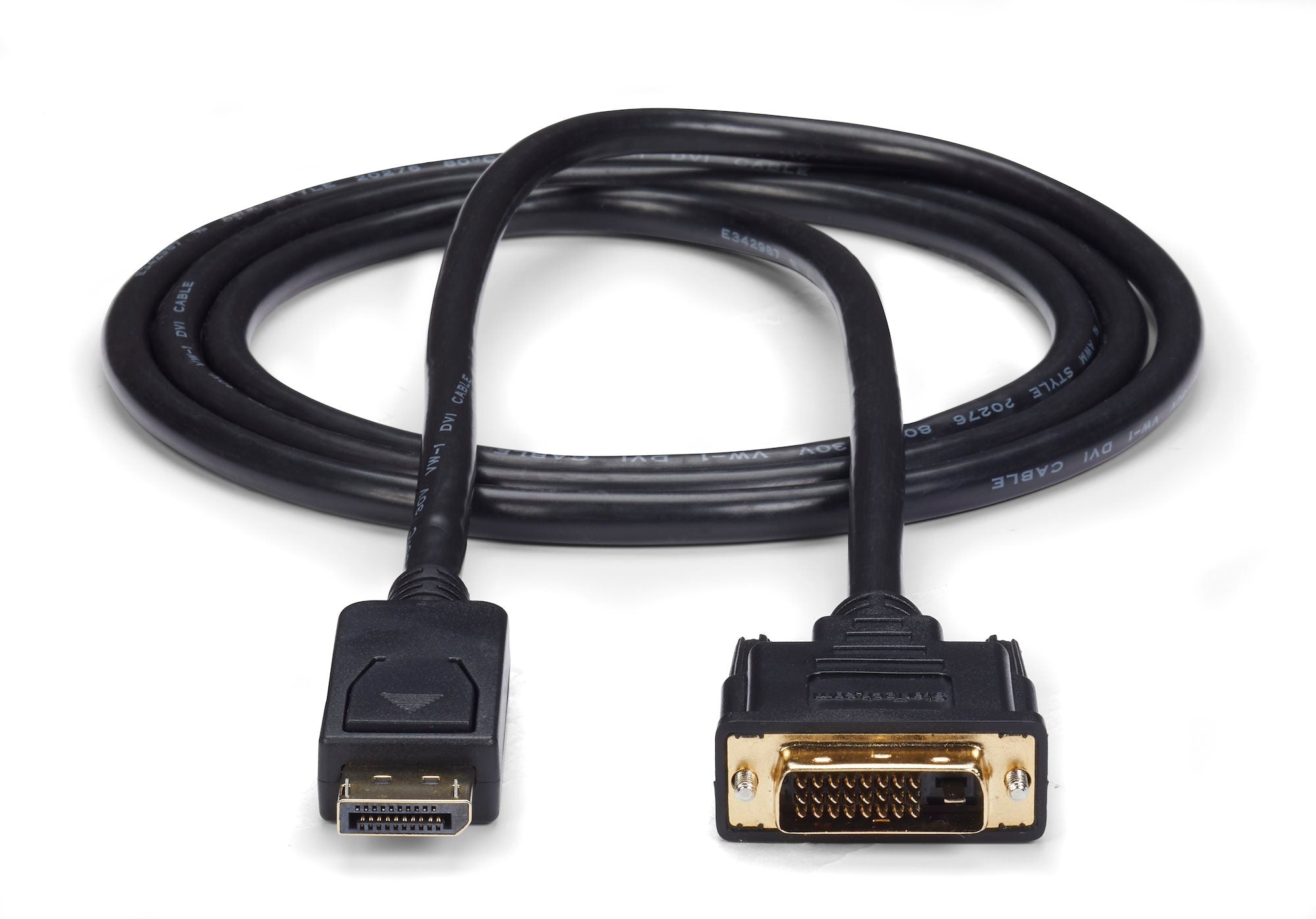 6ft (1.8m) DisplayPort to DVI Cable, DisplayPort to DVI Adapter Cable, Passive DP to DVI-D Video Converter, 1080p - Replacement for DP2DVIMM6