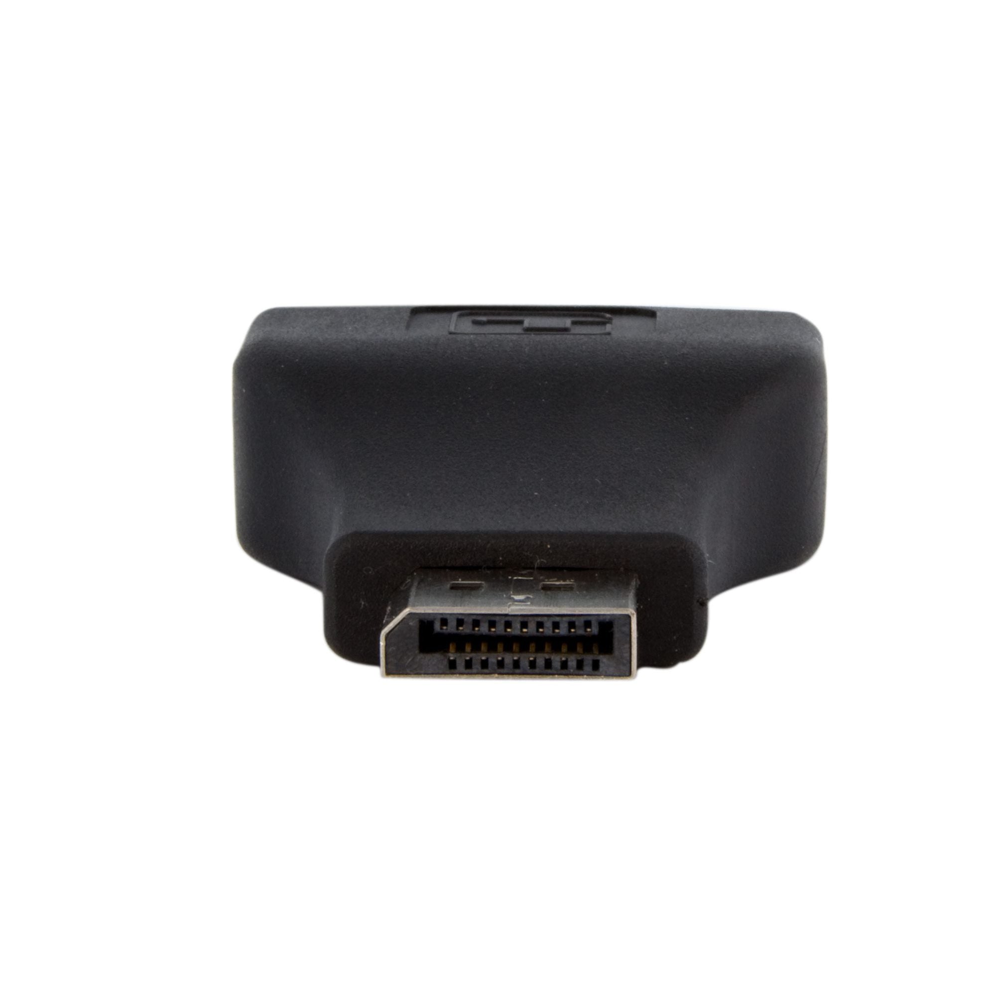 Compact DisplayPort to DVI Adapter - DisplayPort to DVI-D Adapter/Video Converter 1080p - DP to DVI Monitor/Display Adapter Dongle - DP to DVI Adapter - Latching DP Connector
