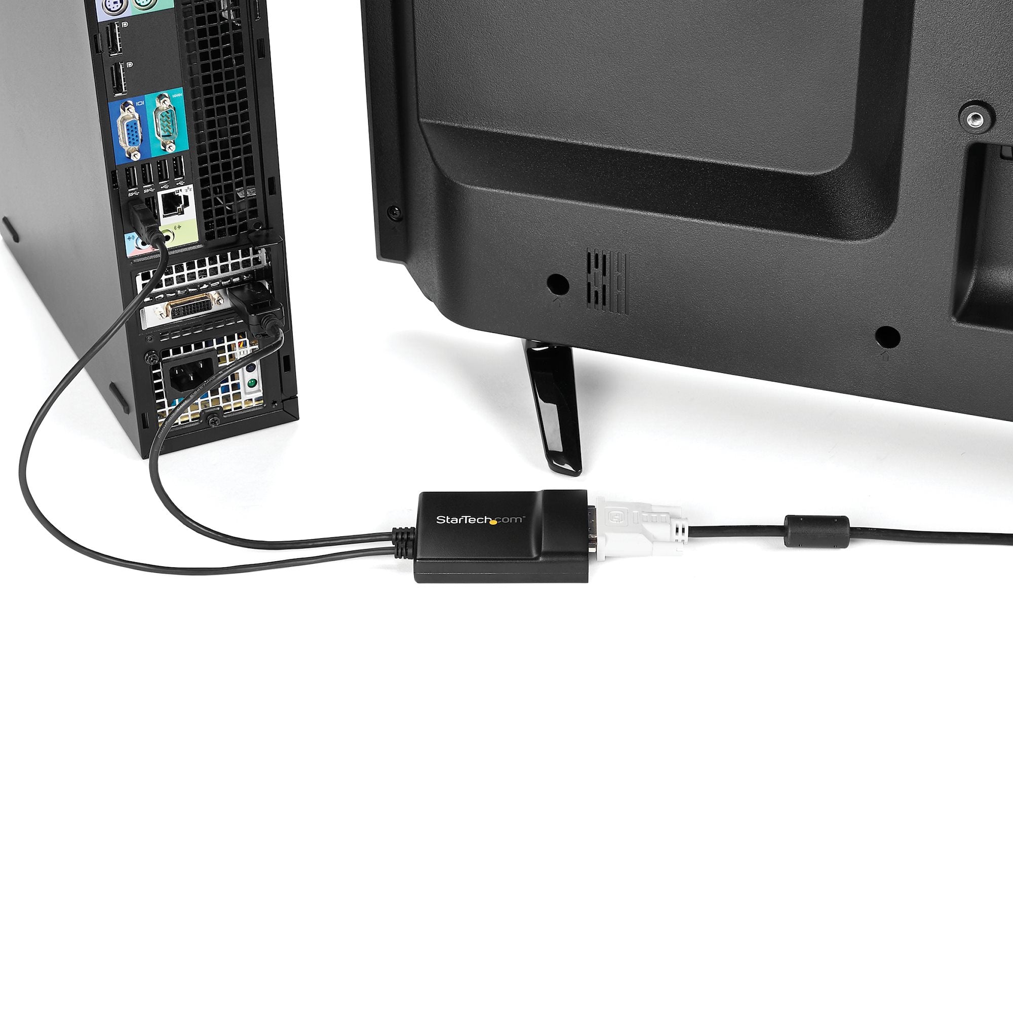 DisplayPort to DVI Dual Link Active Adapter - DisplayPort to DVI-D Adapter Video Converter 2560x1600 60Hz - DP 1.2 to DVI Monitor - USB Powered - Latching DP Connector