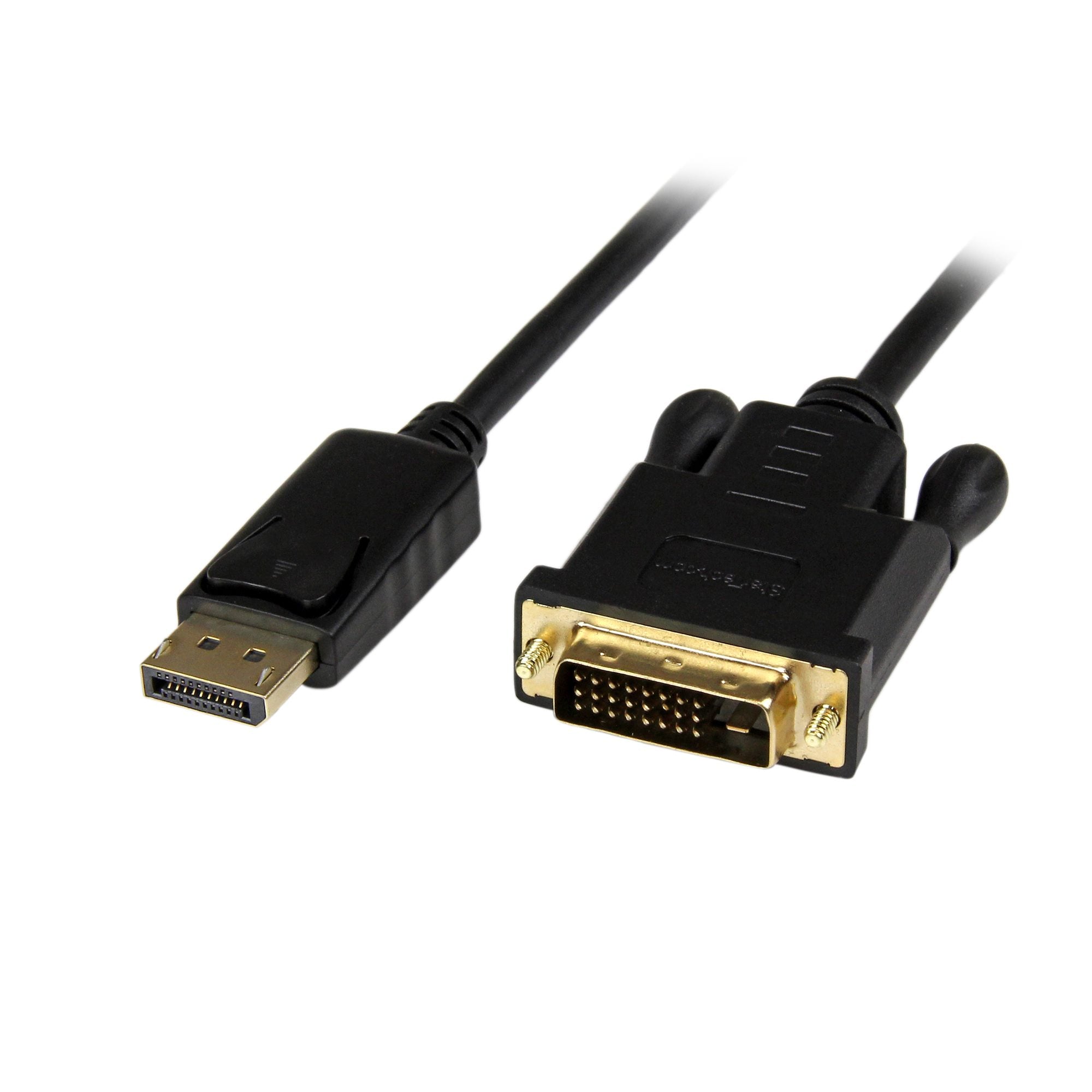 DisplayPort to DVI Cable - 1080p Video - Active DisplayPort to DVI Adapter Cable - DisplayPort to DVI-D Cable Single Link - DP 1.2 to DVI Monitor Cable Converter