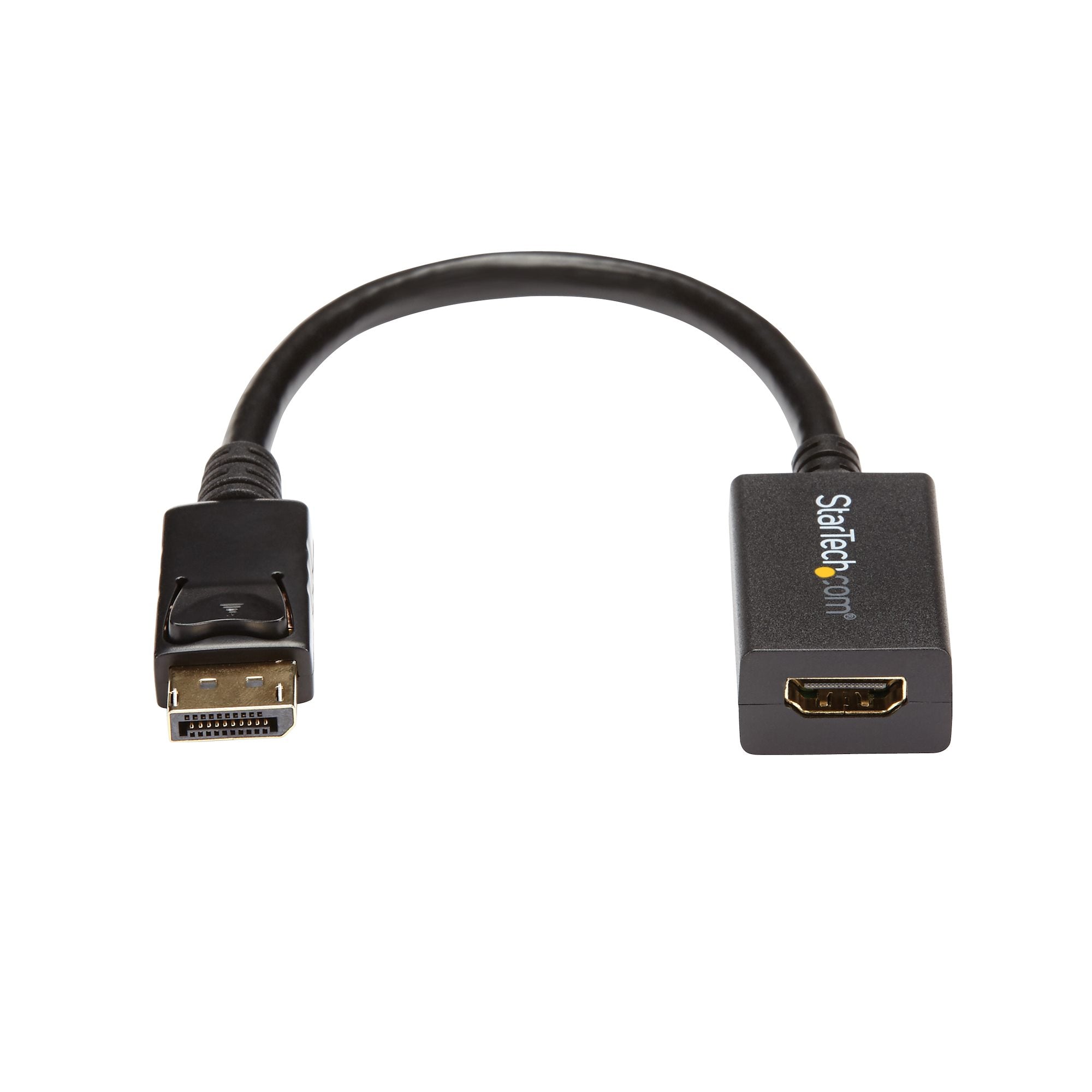 DisplayPort to HDMI Adapter - DP 1.2 to HDMI Video Converter 1080p - DP to HDMI Monitor/TV/Display Cable Adapter Dongle - Passive DP to HDMI Adapter - Latching DP Connector
