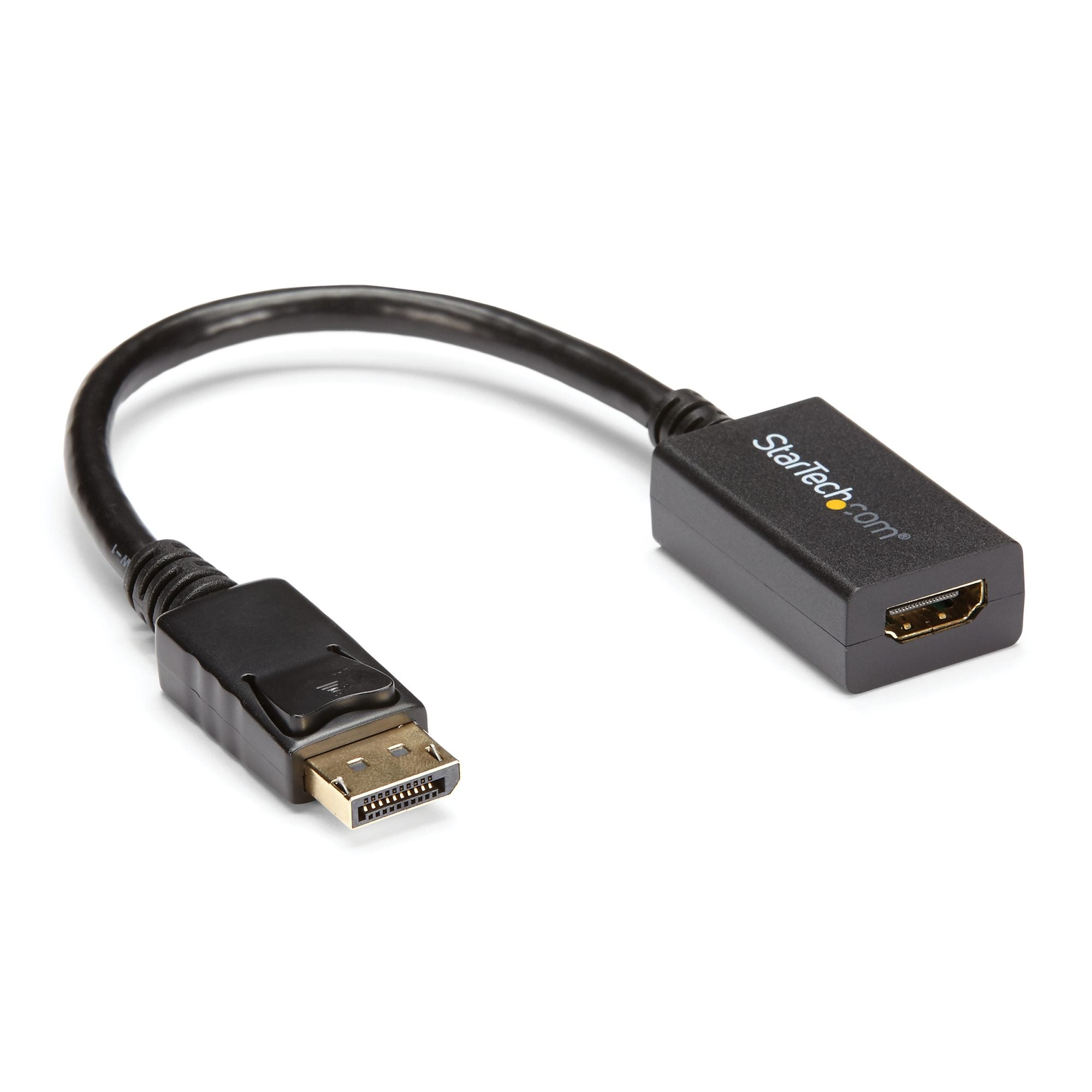 DisplayPort to HDMI Adapter - DP 1.2 to HDMI Video Converter 1080p - DP to HDMI Monitor/TV/Display Cable Adapter Dongle - Passive DP to HDMI Adapter - Latching DP Connector