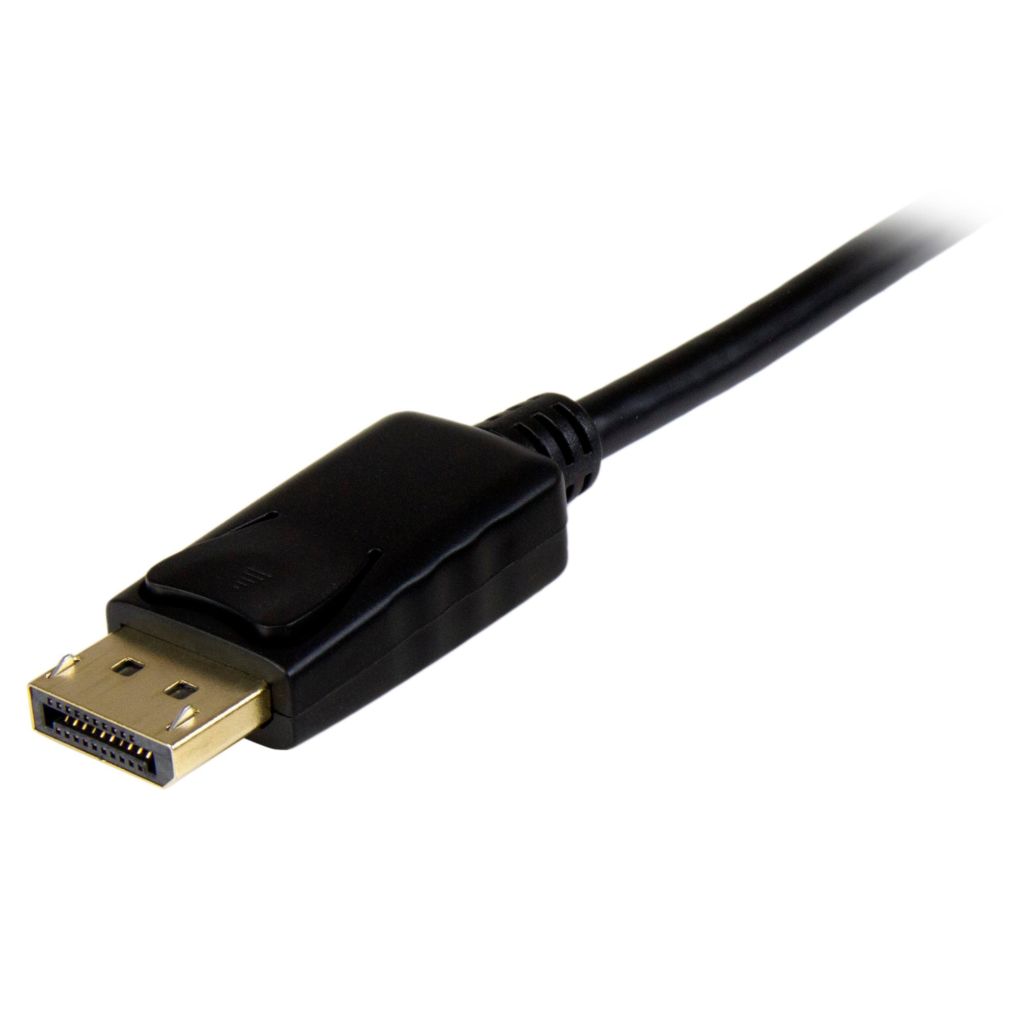 DisplayPort to HDMI Cable - 4K 30Hz - DisplayPort to HDMI Adapter Cable - DP 1.2 to HDMI Monitor Cable Converter - Latching DP Connector - Passive DP to HDMI Cord