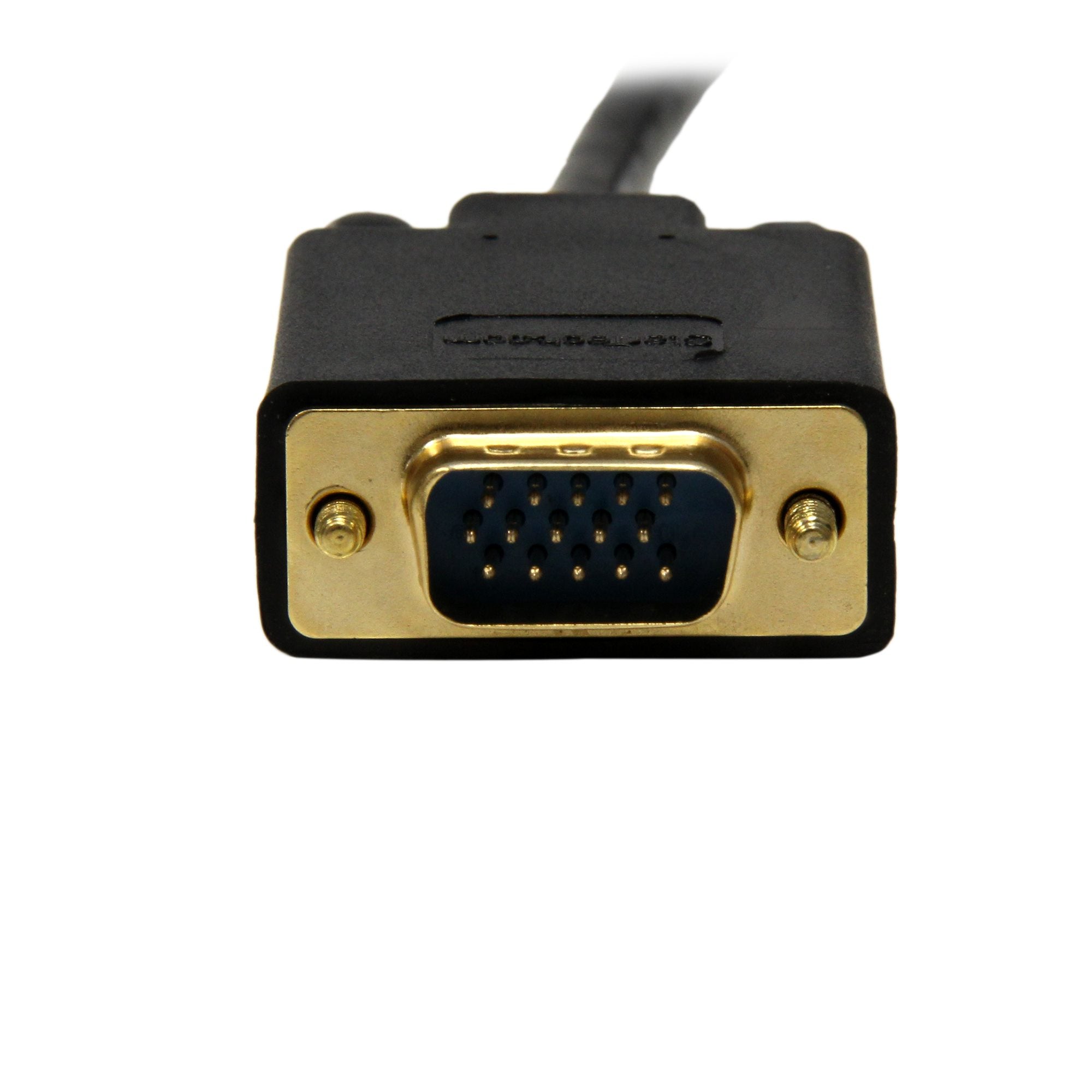 DisplayPort to VGA Cable - Active DisplayPort to VGA Adapter Cable - 1080p Video - DP to VGA Monitor Cable - DP 1.2 to VGA Converter - Latching DP Connector