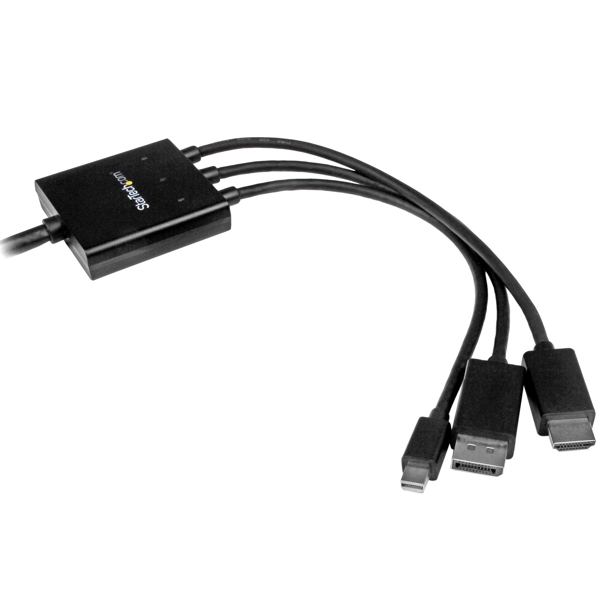6.6ft (2m) HDMI, DisplayPort or Mini DisplayPort to HDMI Converter Cable