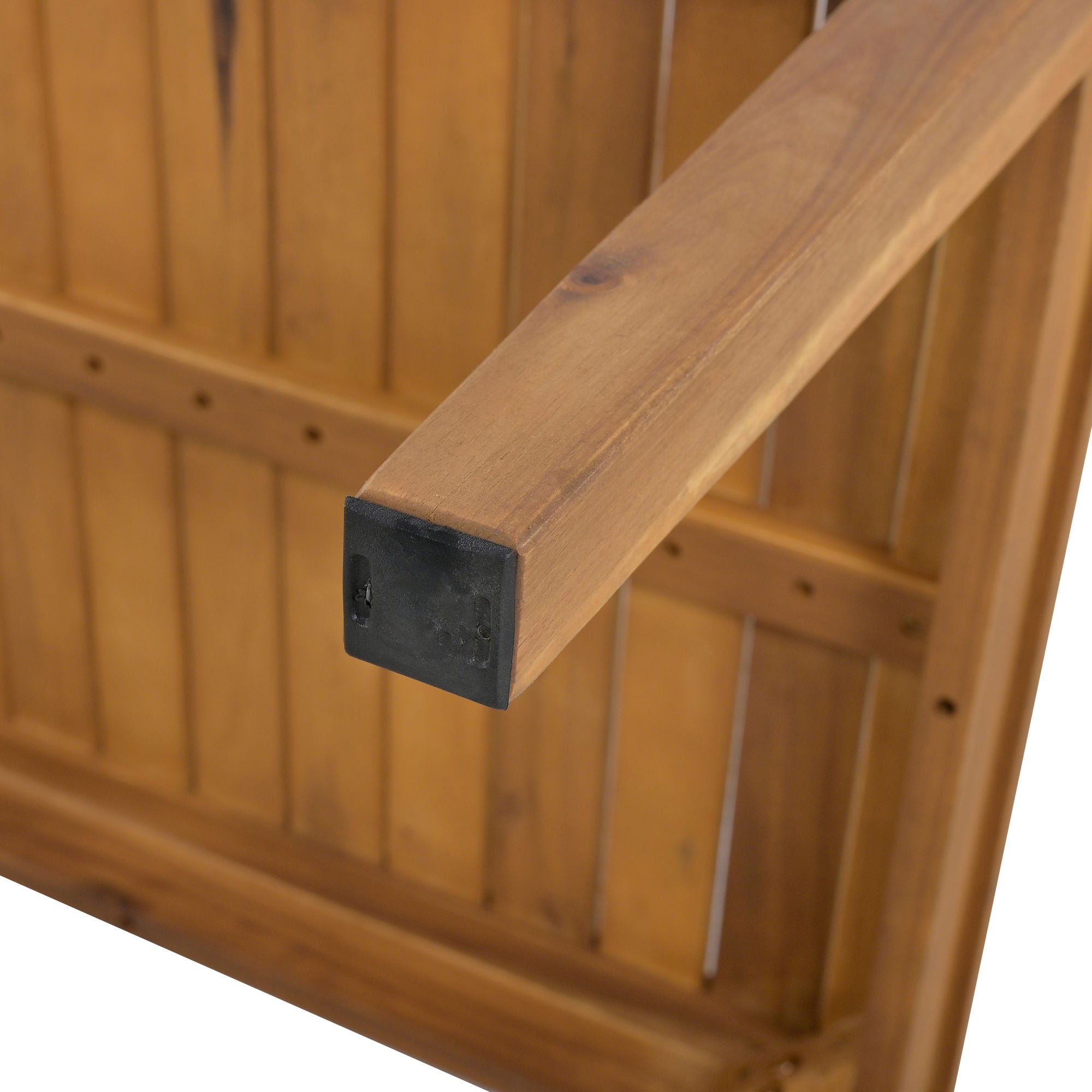 TREXM 4-Piece Patio Conversation Set – Solid Wood Loveseat, 2 Chairs, and Table with Beige Cushions and Natural Rope, Ideal for Backyard, Poolside, GardenÂ