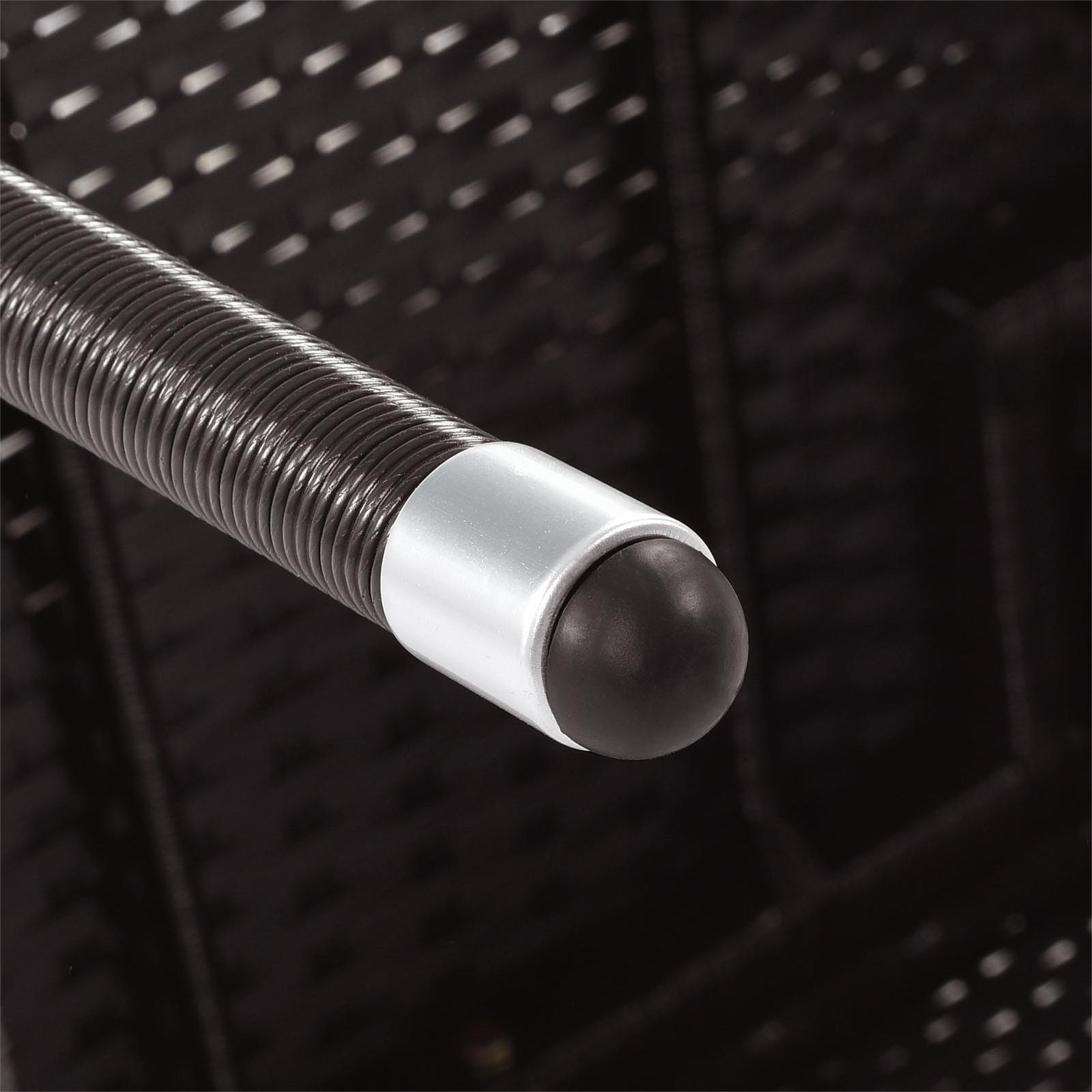 7-Piece Outdoor Patio Dining Set – Garden PE Rattan Wicker, Acacia Wood Tabletop, Stackable Armrest Chairs with Cushions, BrownÂ