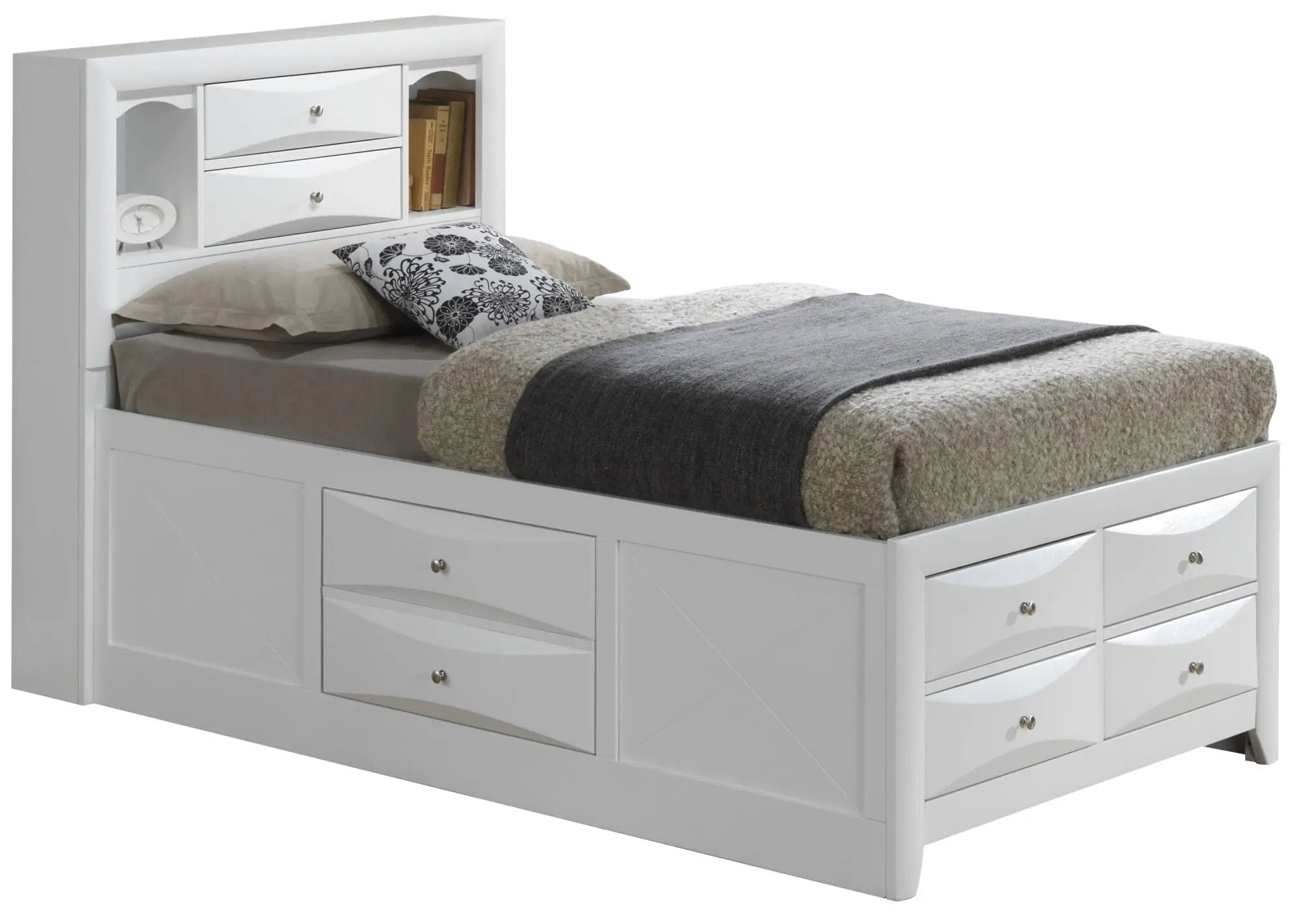 Glory Furniture Marilla G1570G-TSB3 Twin Storage Bed - WhiteÂ