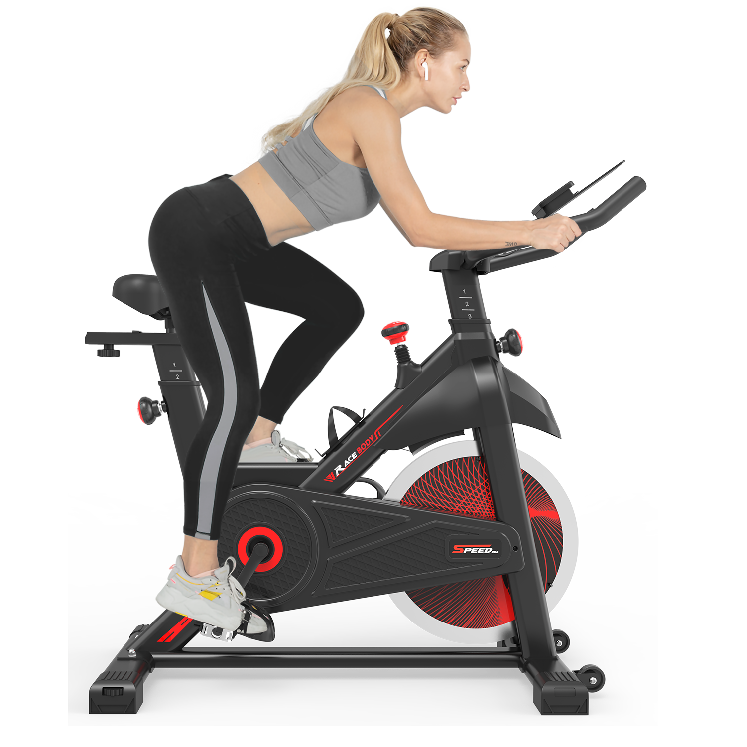 Indoor Cycling Exercise Bike - Stationary Home Gym Workout Fitness Bike with Comfortable CushionÂ