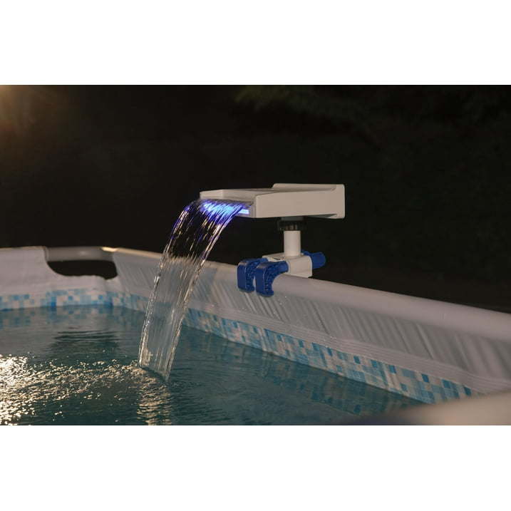 Soothing LED Waterfall - Above Ground Pool Accessory for Relaxing Water EffectsÂ