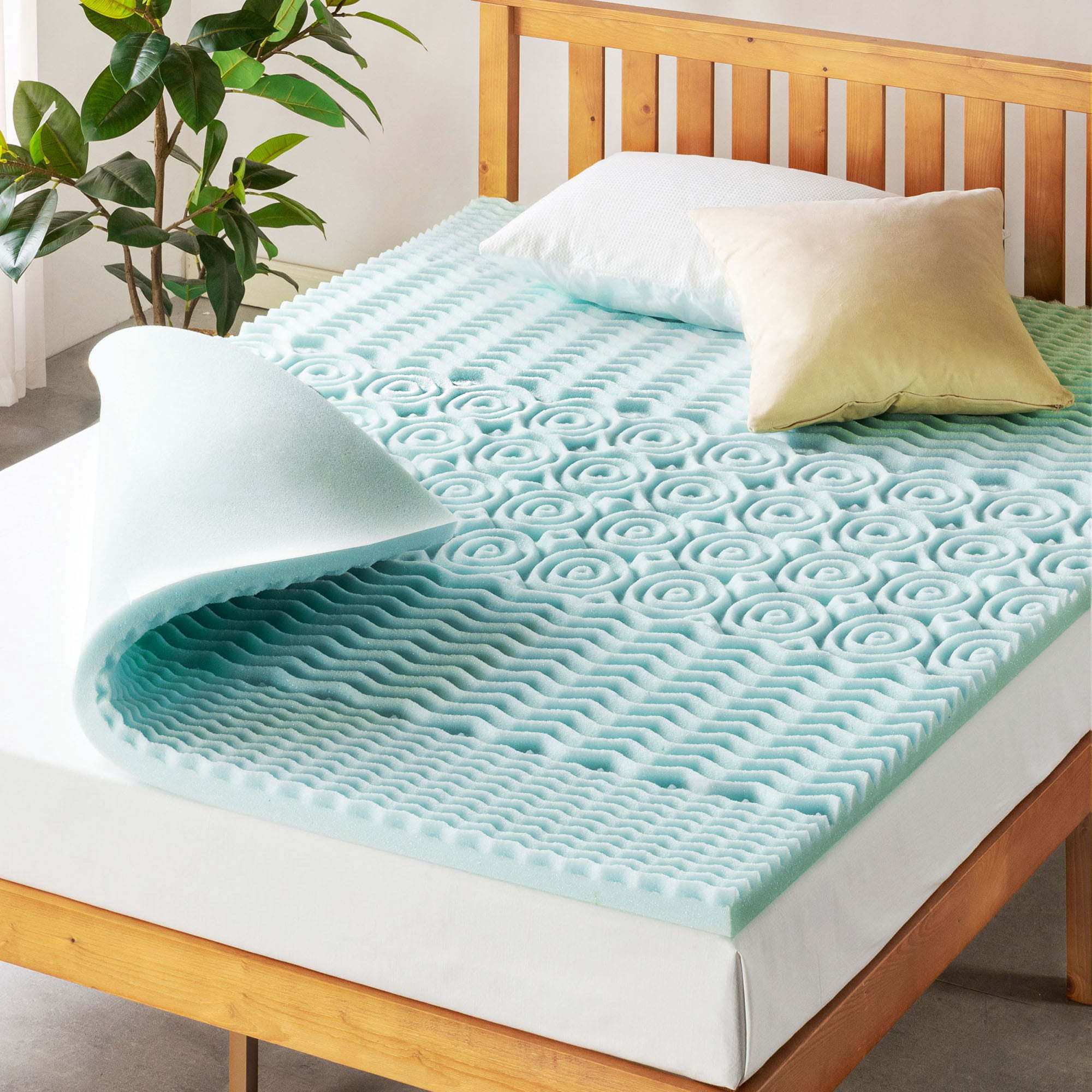 2" 5-Zone Cooling Gel Memory Foam Mattress Topper – TwinÂ