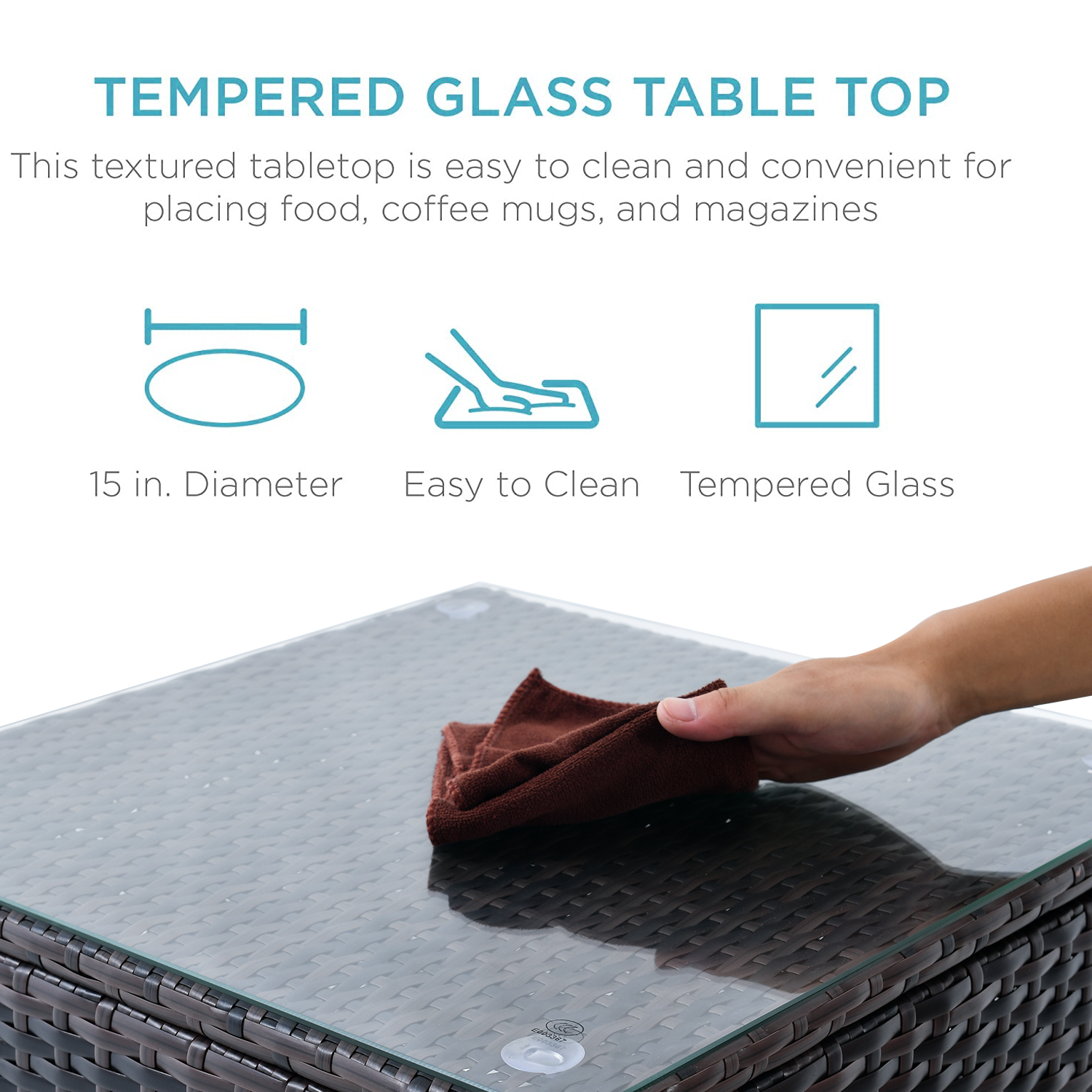 Outdoor Patio Chaise Lounge Chair - PE Rattan & Steel Frame with Adjustable Backrest and Removable Cushions, Set of 3Â