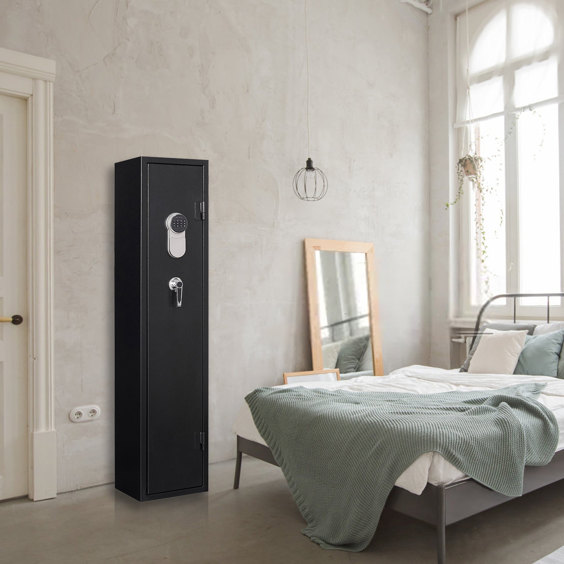 Digital Keypad Gun Safe – Quick Access Electronic Storage, Steel Security CabinetÂ