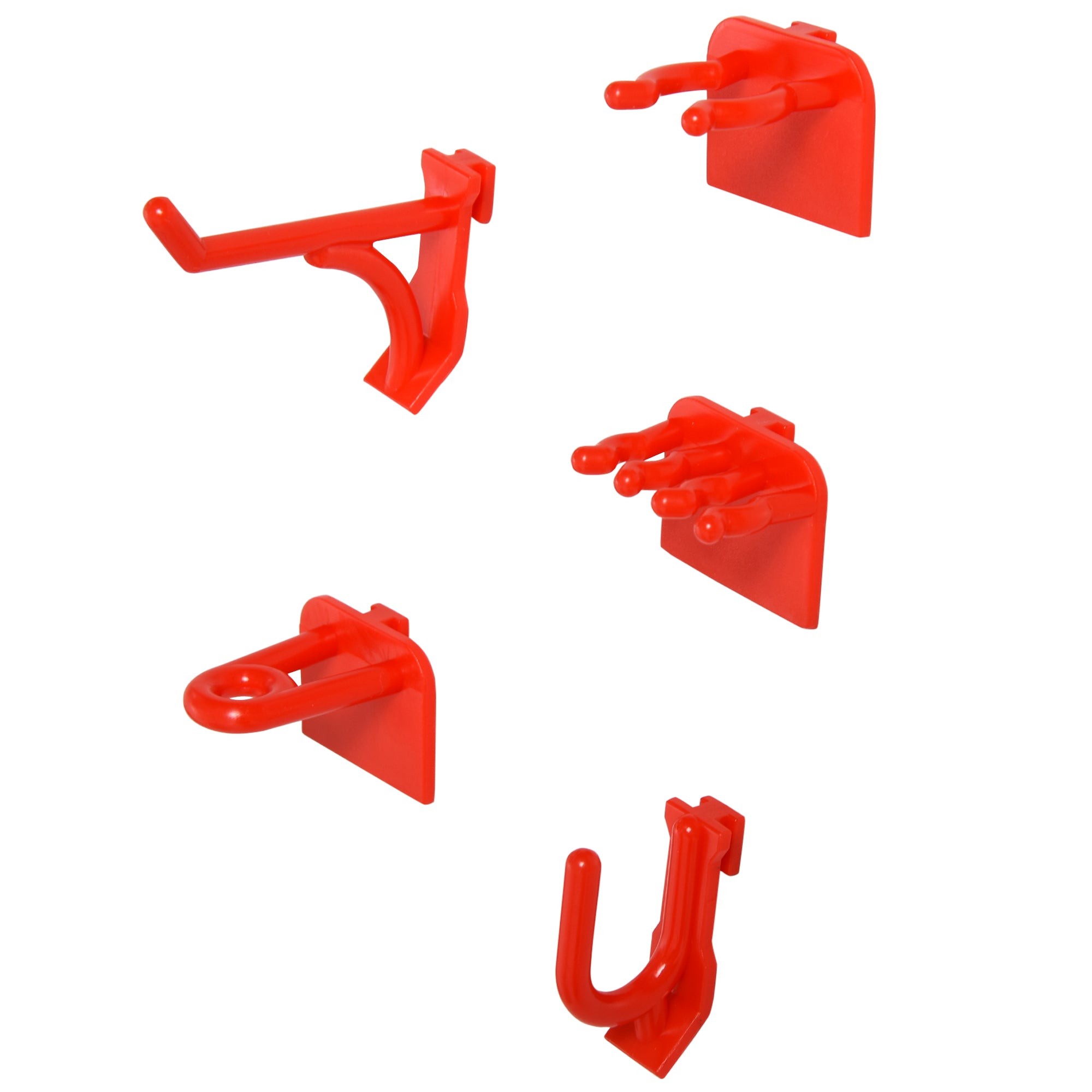 DURHAND Pegboard Tool Organizer: 54-Piece Wall-Mount System with 50 Hooks & Shelves for Garage Storage