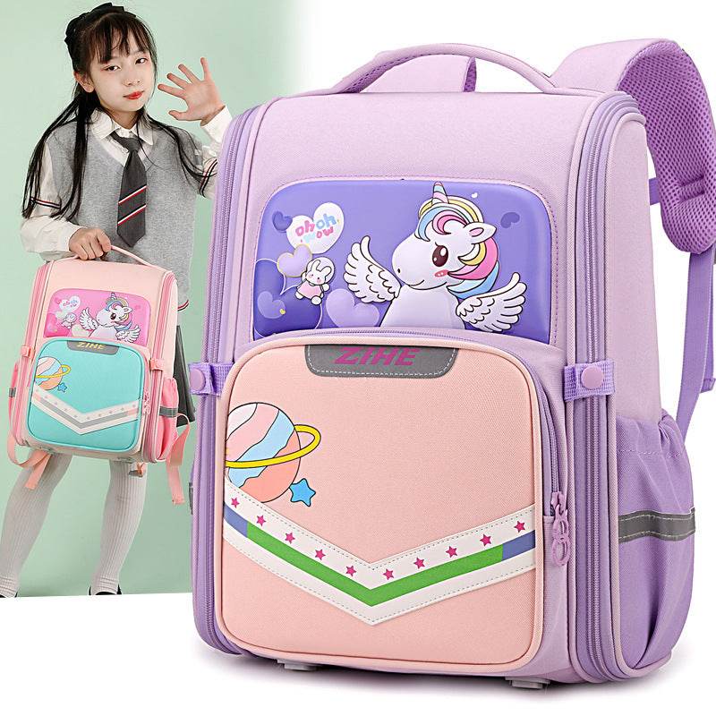 Back Support Large Capacity Cartoon Backpack for School