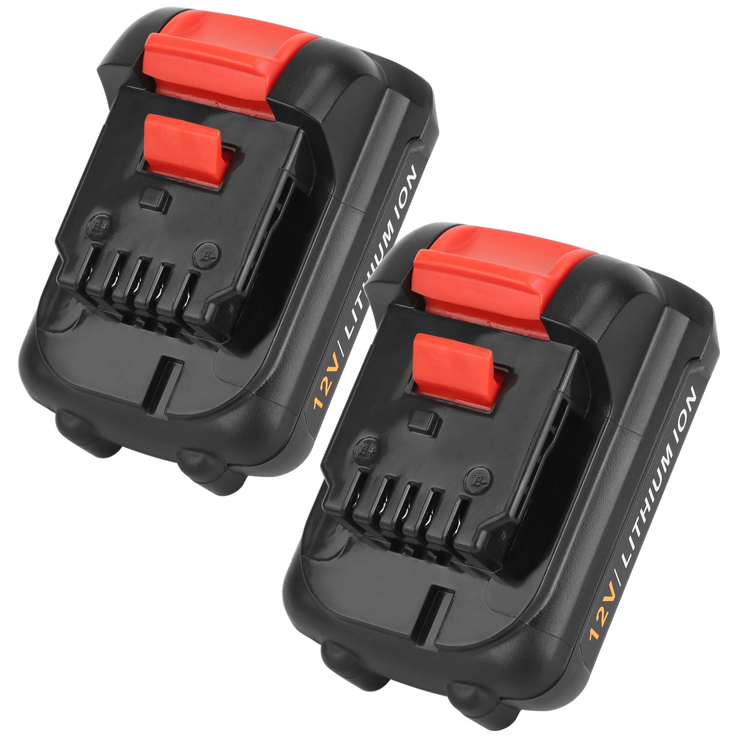 2 Packs 12V Li-ion Power Tool Battery Replacement Compatible with Dewalt DCB123 DCB127 DCB122 DCB124 DCB121 DCB120 DCB125