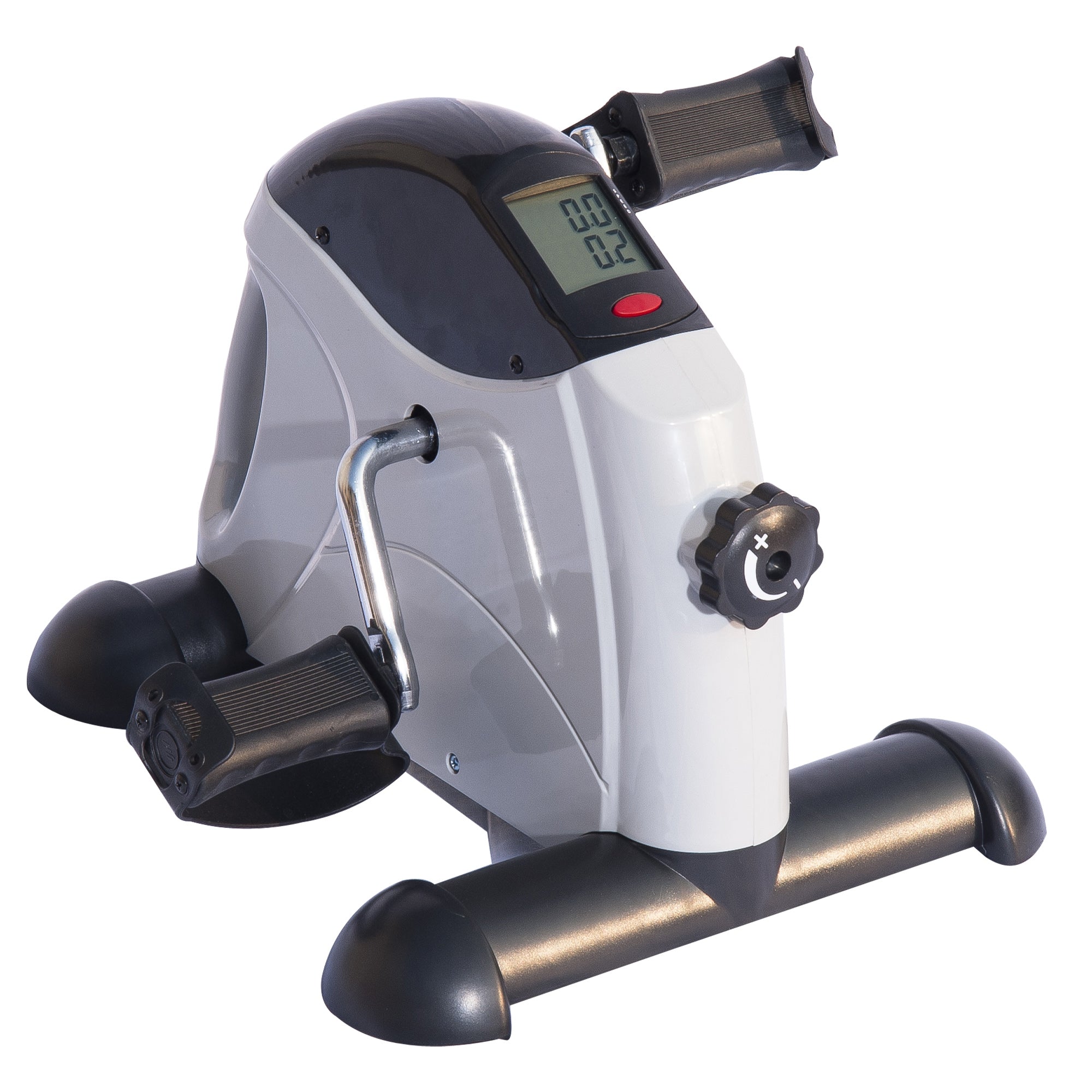 Soozier Portable Mini Exercise Bike Desk Pedal Indoor Cycle Fitness Hand Foot Exercise Machine w/ LCD Display