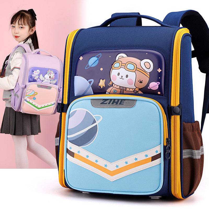 Back Support Large Capacity Cartoon Backpack for School