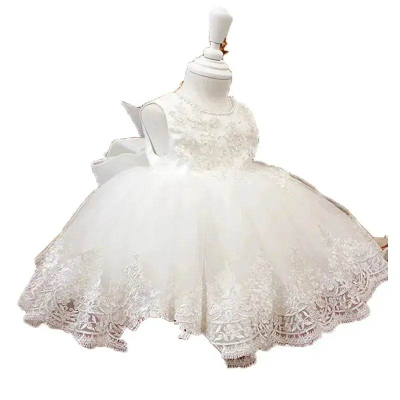 Birthday Photo Clothes Women's Tulle Tutu Super Fairy Princess Dress Girls Bow gown Christening dress Baptism dress