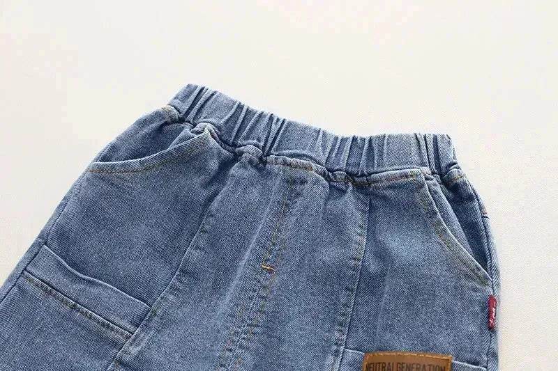 Cartoon Printed Children's Hoodie Shirt And Pants Set Two piece for boys