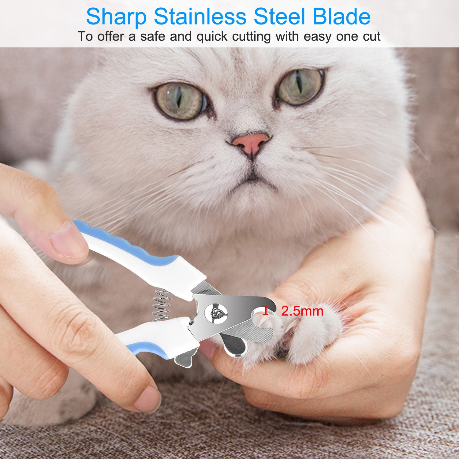 Dog Nail Clippers Pet Cat Nail Toe Trimmer Stainless Steel Grooming Tool Free Nail File Small Medium Large Dogs