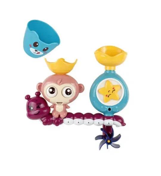 Bath toy duck waterwheel