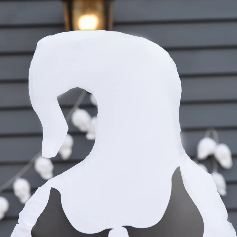 HOMCOM Inflatable Haunted Tree – LED Lighted Halloween Decoration with Owl, Ghost, and Pumpkins