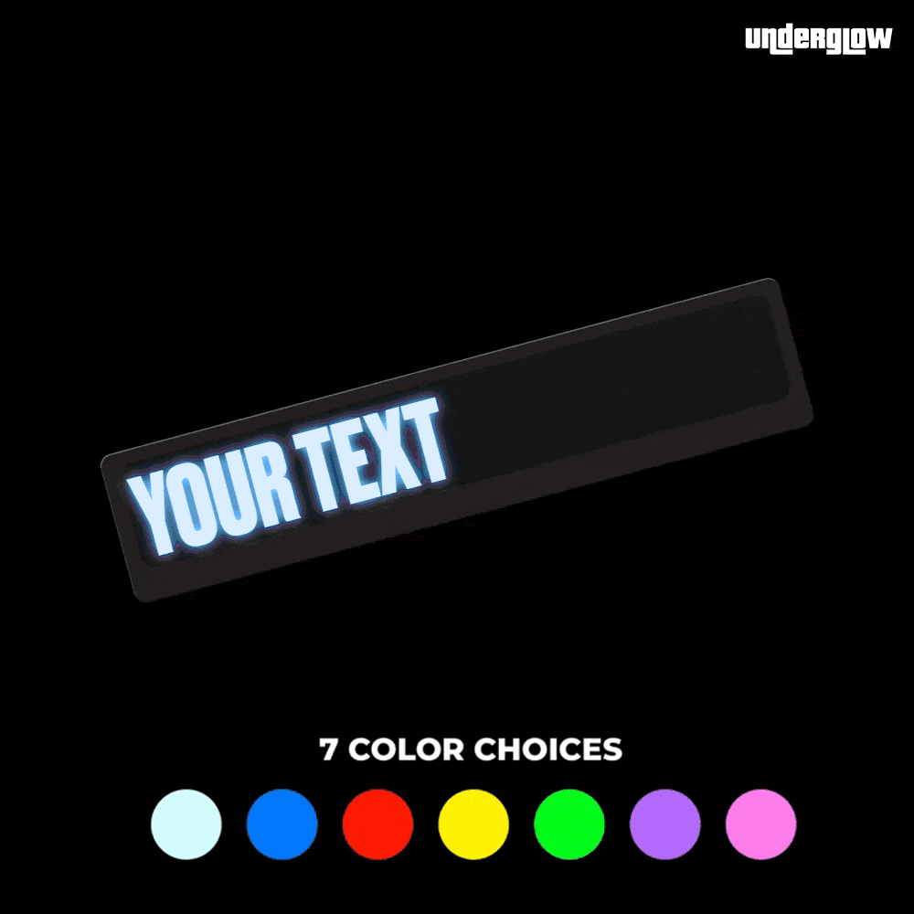 Custom Text | LED Decal | USB Powered
