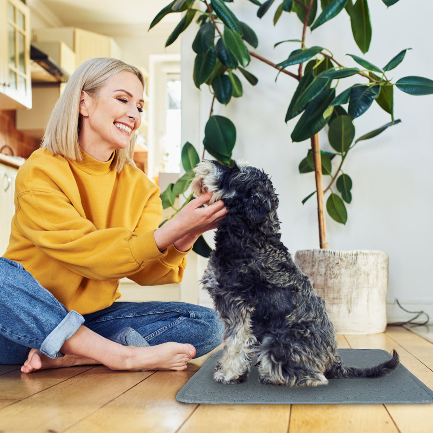 Washable Dog Pee Pad Reusable Puppy Potty Training Pads Waterproof Absorbent Whelping Mat Cat Pee Cushion for Dogs Pets Cats